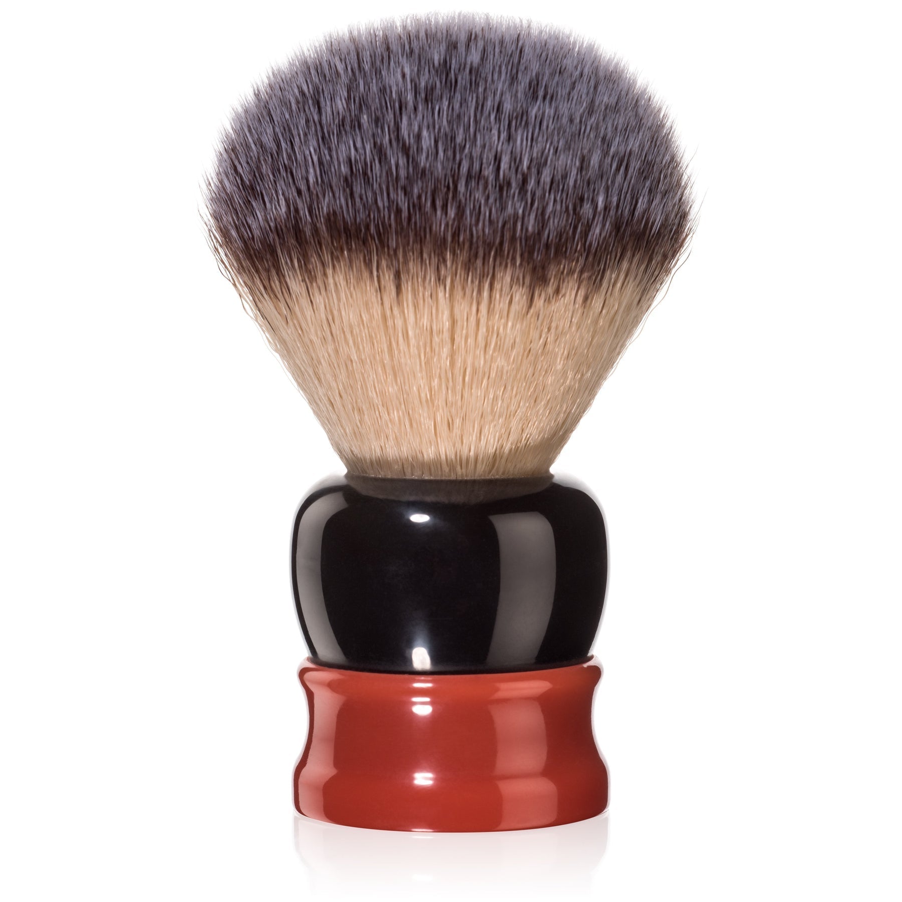 Fine Accoutrements Stout Synthetic Bristle Shaving Brush - Orange & Brown