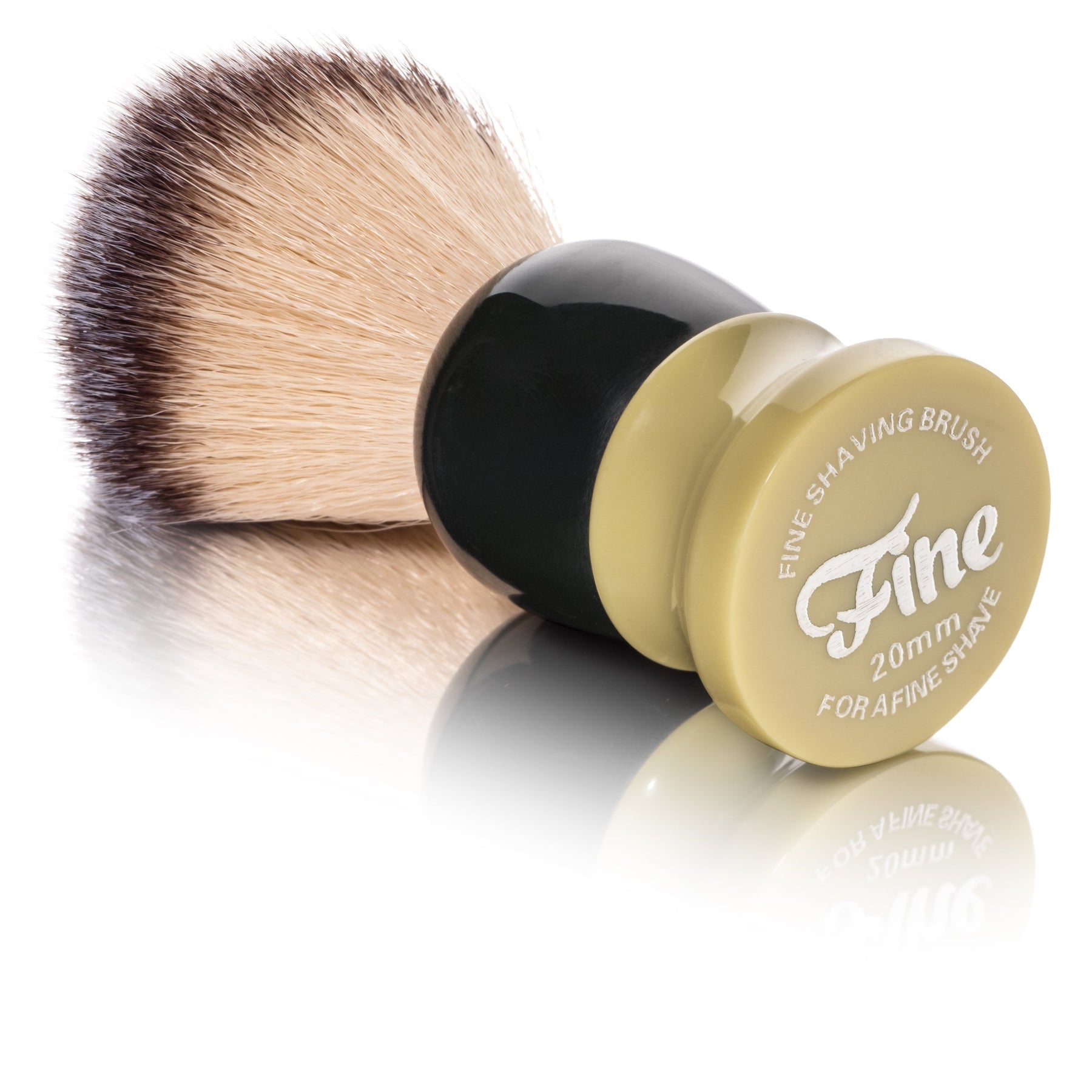 Fine Accoutrements Classic Synthetic Bristle Shaving Brush - Green & Gold