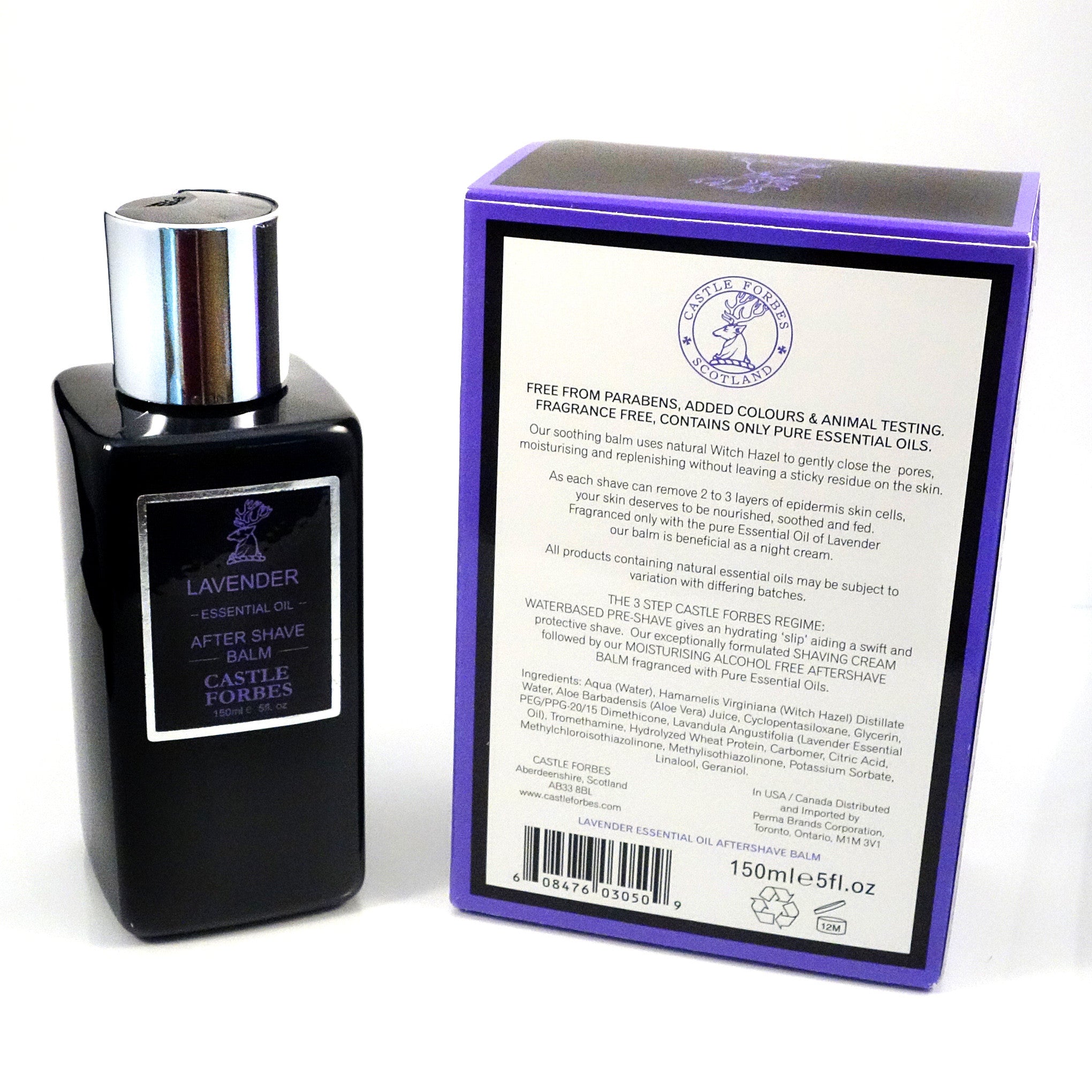 Castle Forbes Lavender Essential Oil Aftershave Balm – 150ml (5 fl. oz)