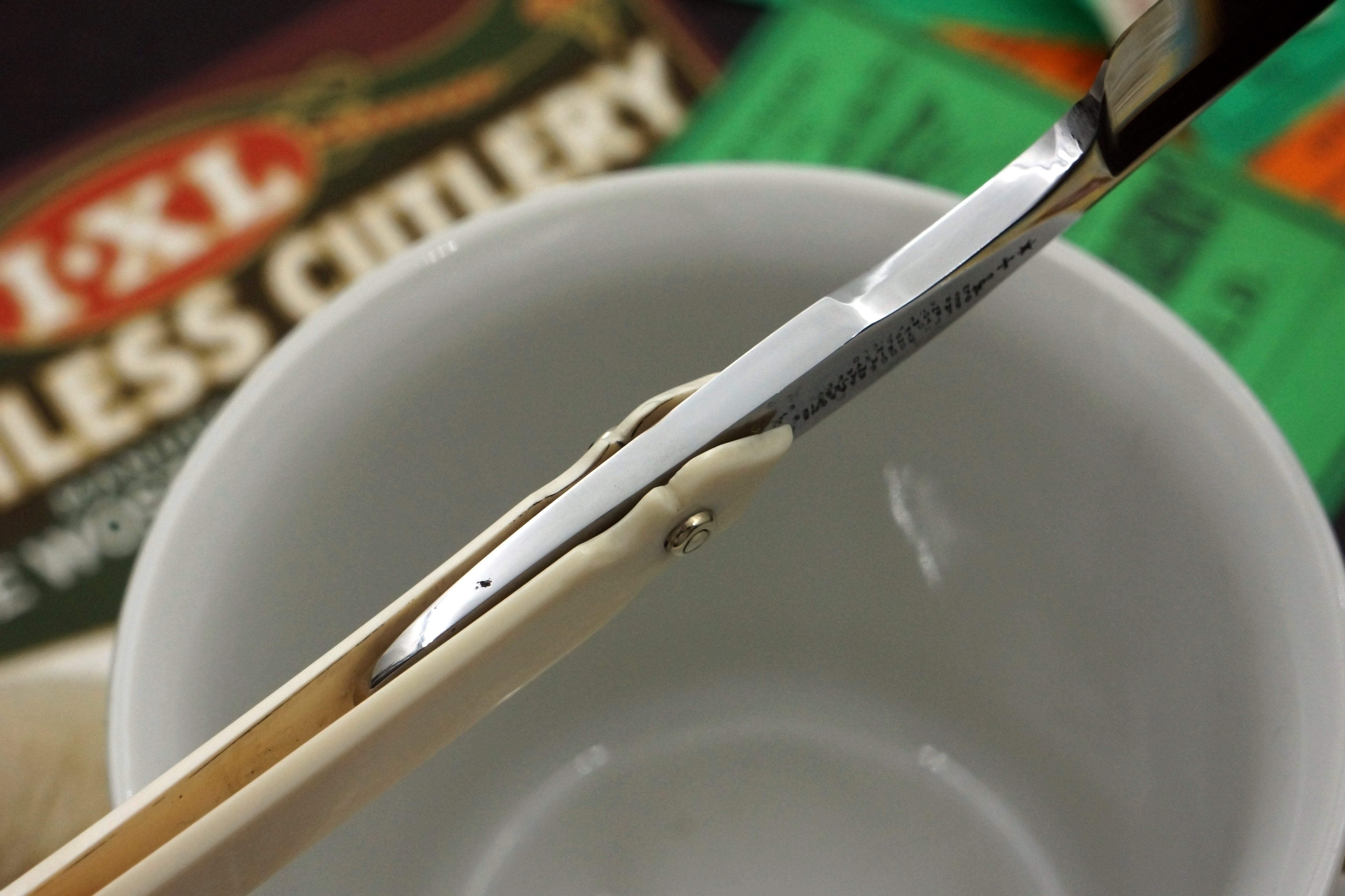 Joseph Rodgers & Sons 6/8 Blade with Carved Mammoth Ivory Scales Sheffield Straight Razor - Shave Ready