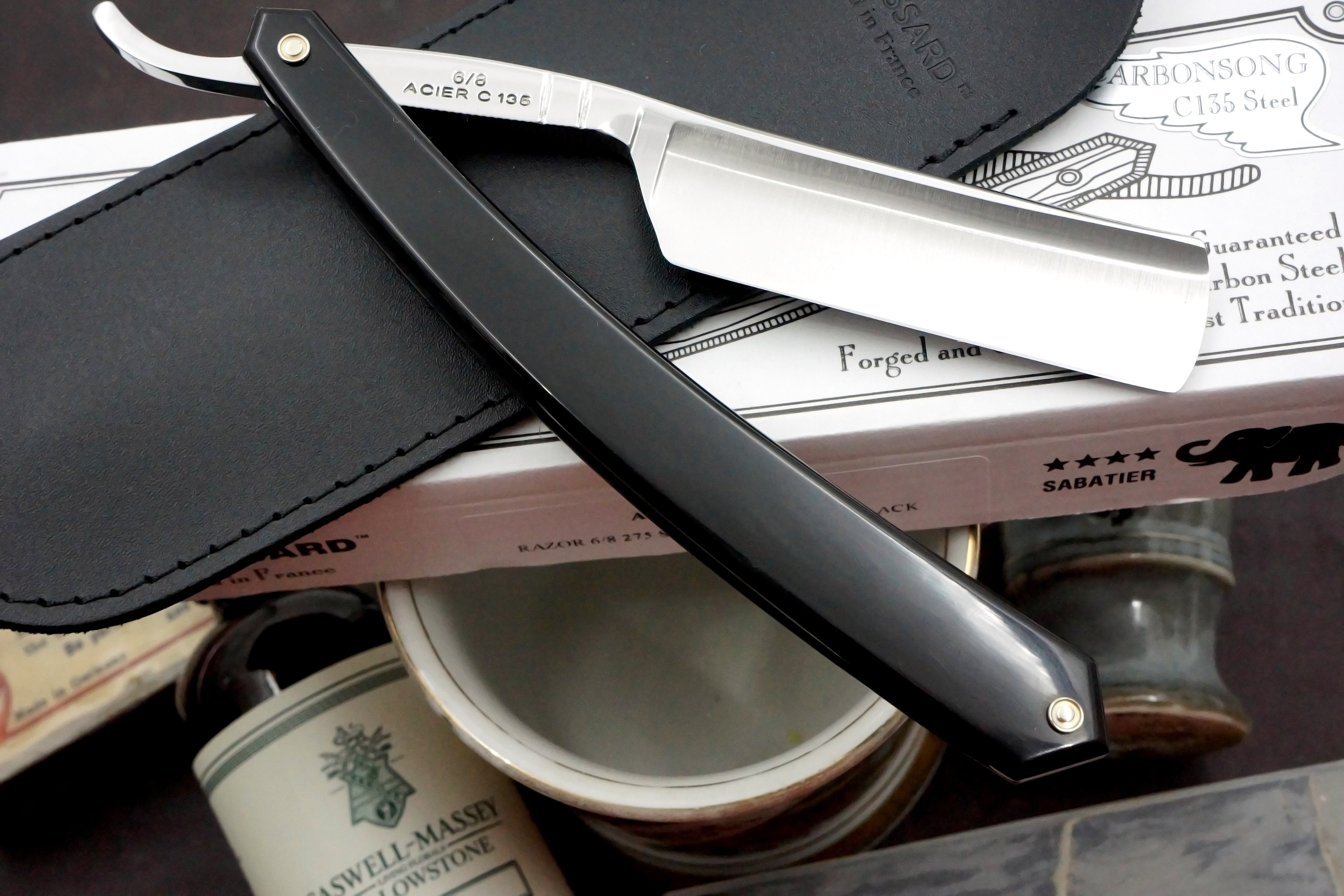 Thiers Issard "1937 Special Coiffeur" 6/8 Full Hollow Blade - Preowned French Straight Razor - Shave Ready