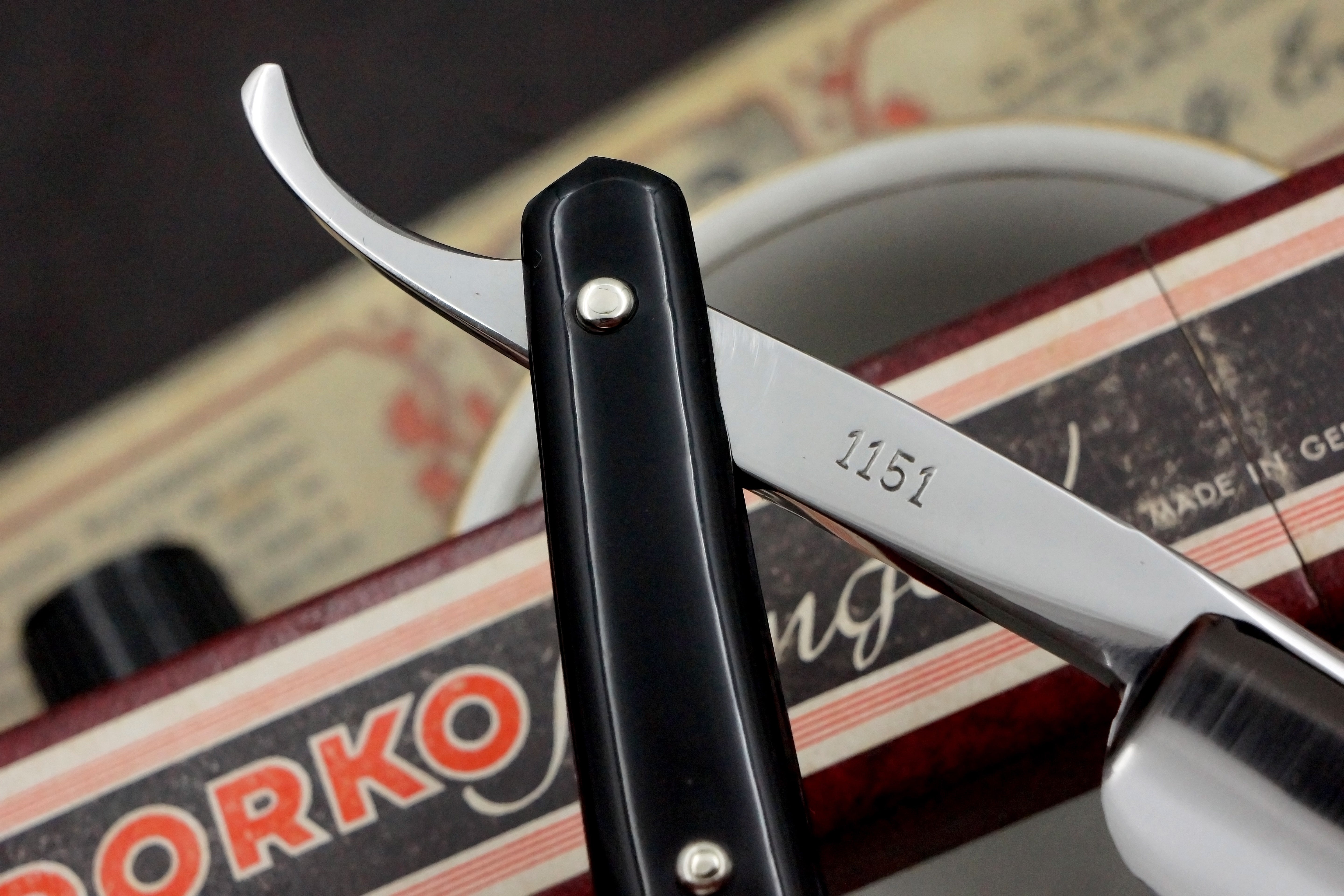 Dorko No. 1151 - Near Pristine 11/16 Full Hollow Blade - Solingen Vintage Straight Razor - Shave Ready