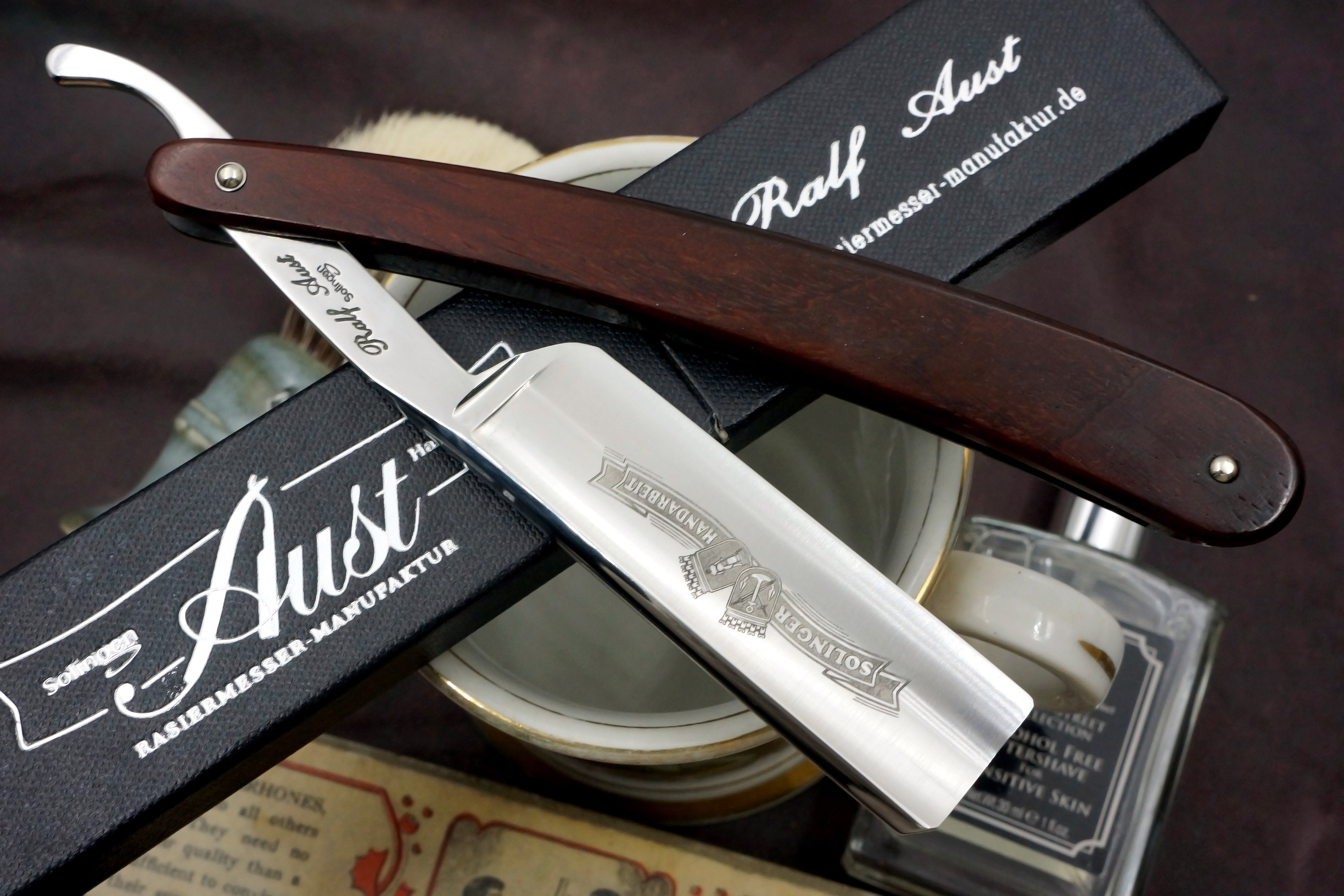 Ralf Aust 6/8 Full Hollow Blade - Preowned Solingen Straight Razor - Shave Ready