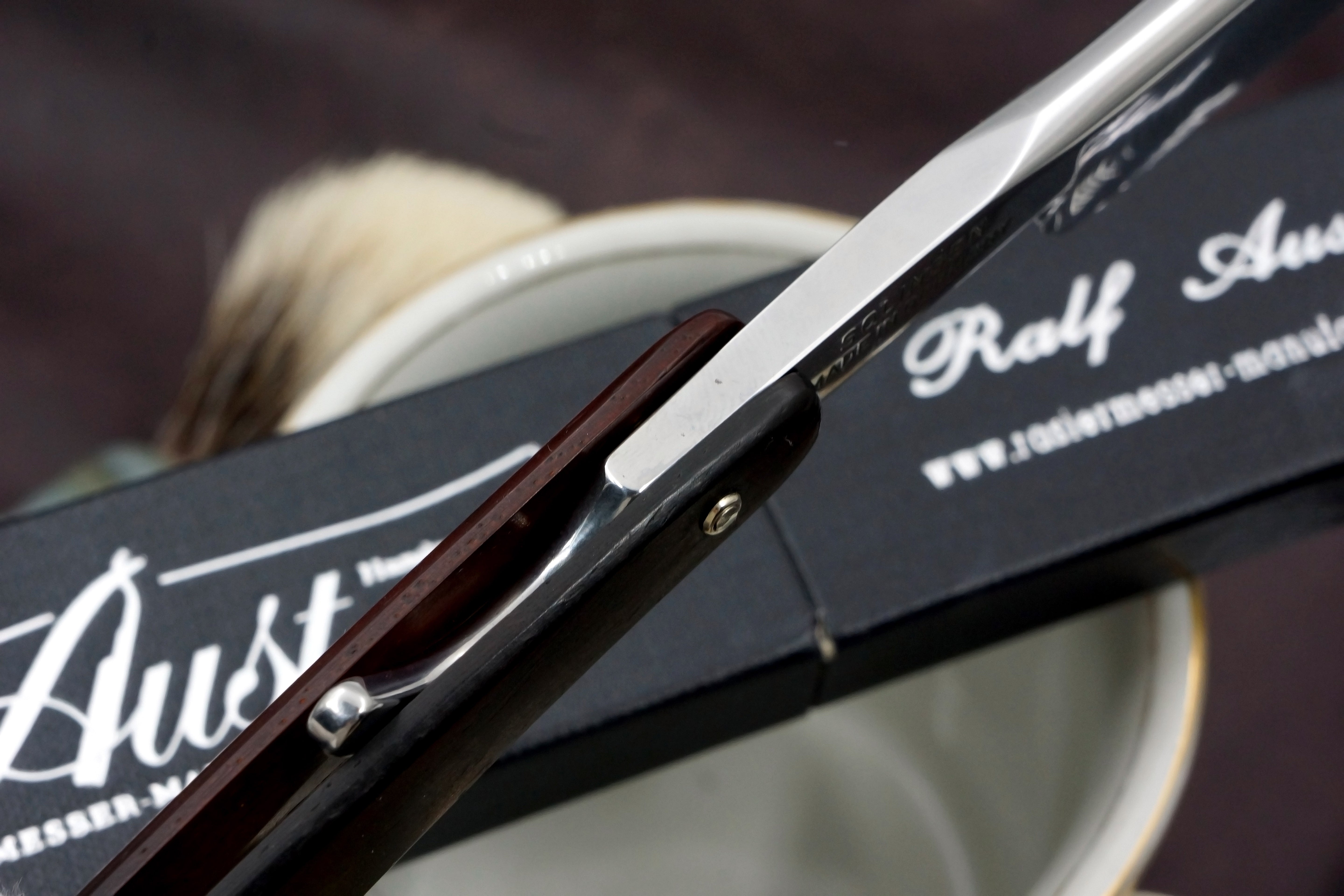 Ralf Aust 6/8 Full Hollow Blade - Preowned Solingen Straight Razor - Shave Ready