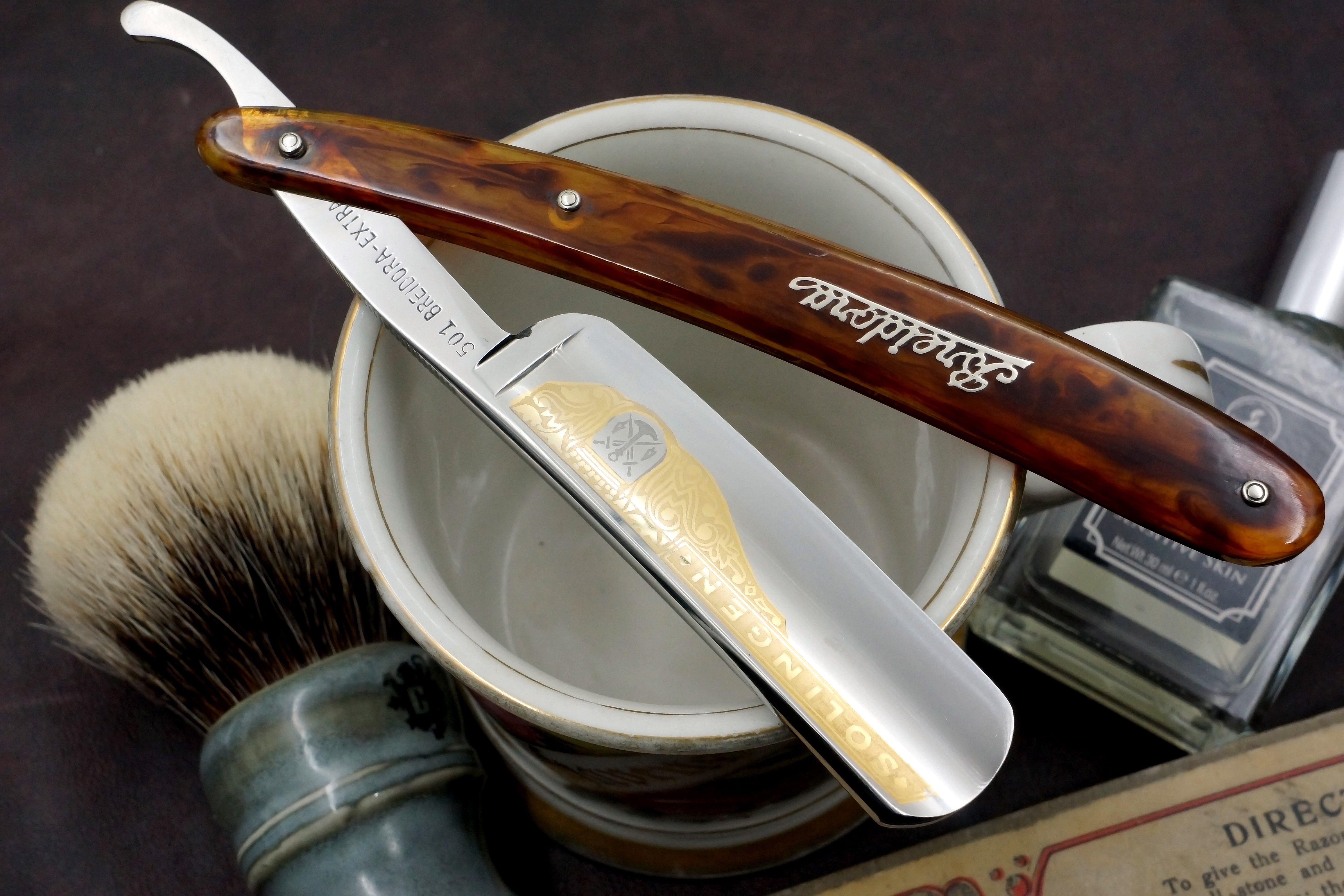 Breidora Extra - Near Pristine 13/16 Full Hollow Blade - Solingen Vintage Straight Razor - Shave Ready