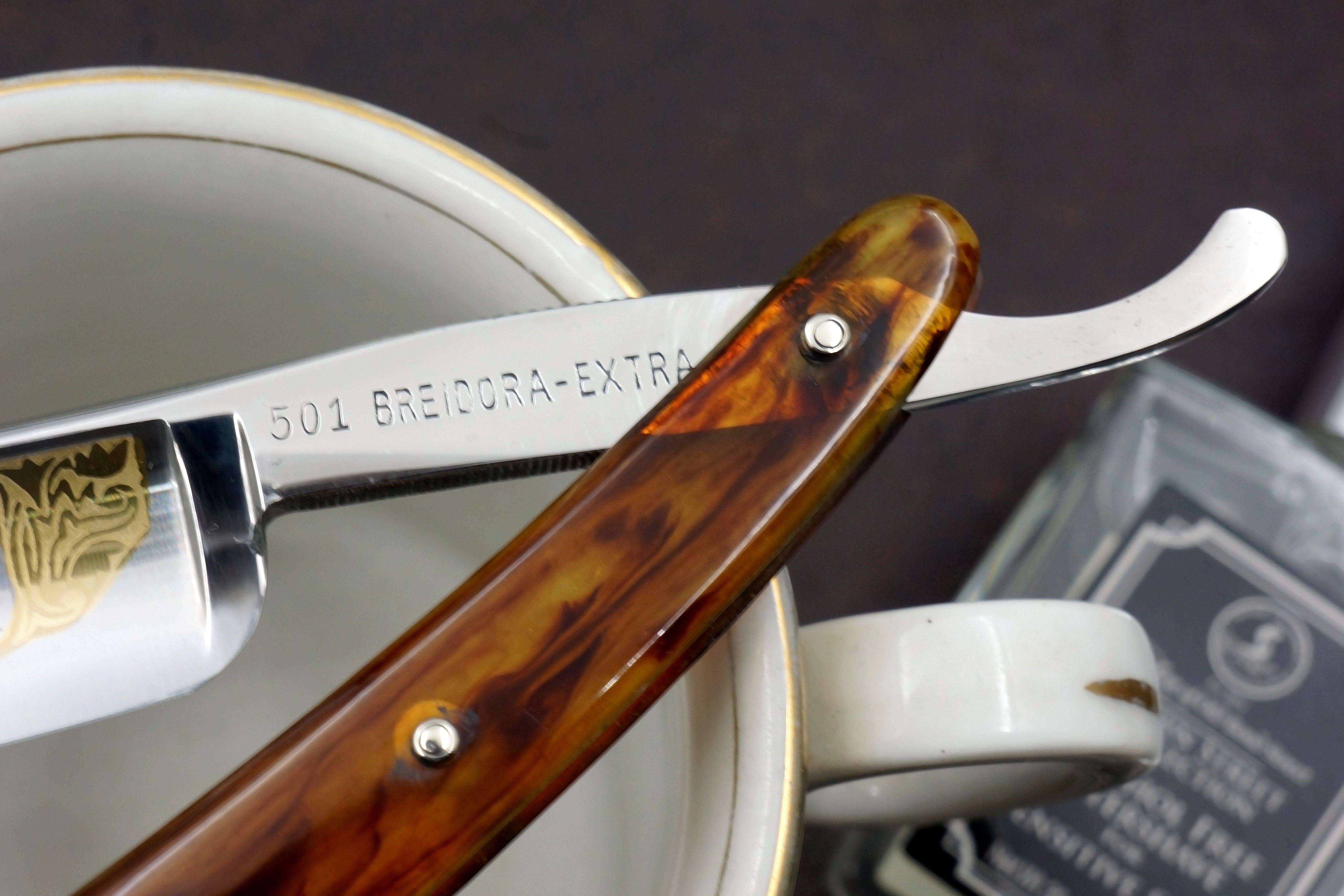 Breidora Extra - Near Pristine 13/16 Full Hollow Blade - Solingen Vintage Straight Razor - Shave Ready