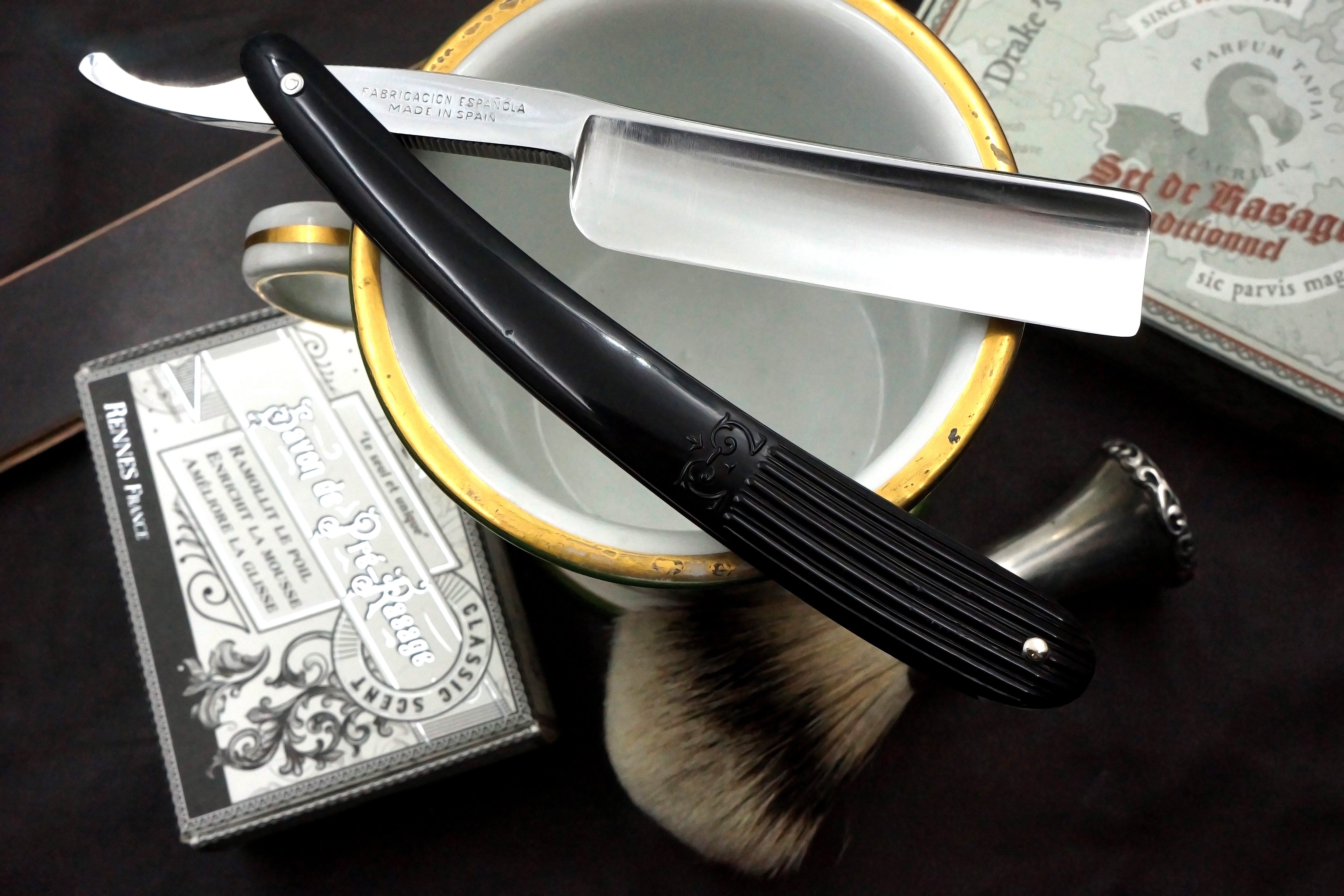 Filarmonica JMP No. 13 Sub Cero 6/8 Full Hollow Blade - Excellent Restored Vintage Spanish Straight Razor - Shave Ready