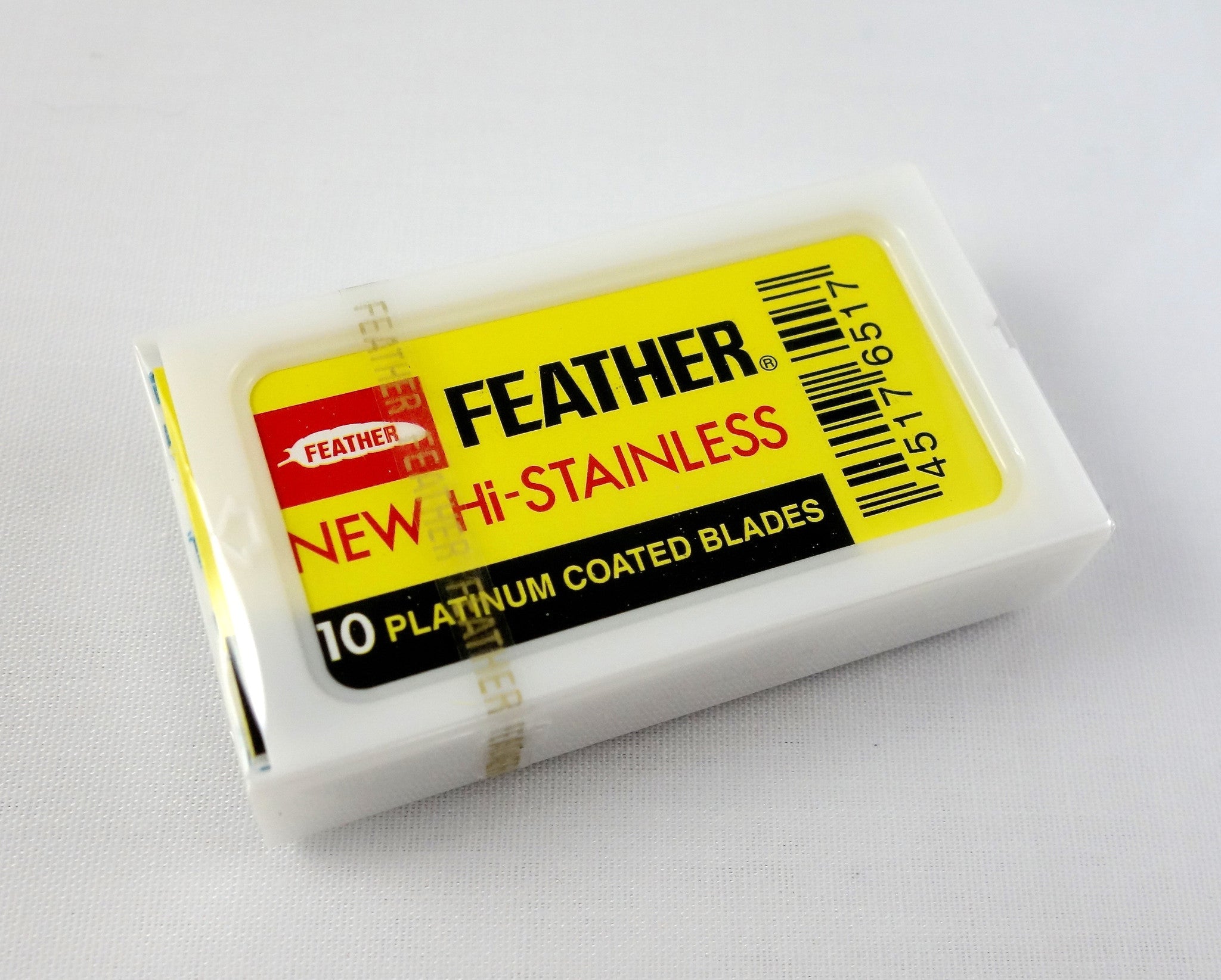 Feather New Hi-Stainless Double Edge Razor Blades (10 blades per pack)