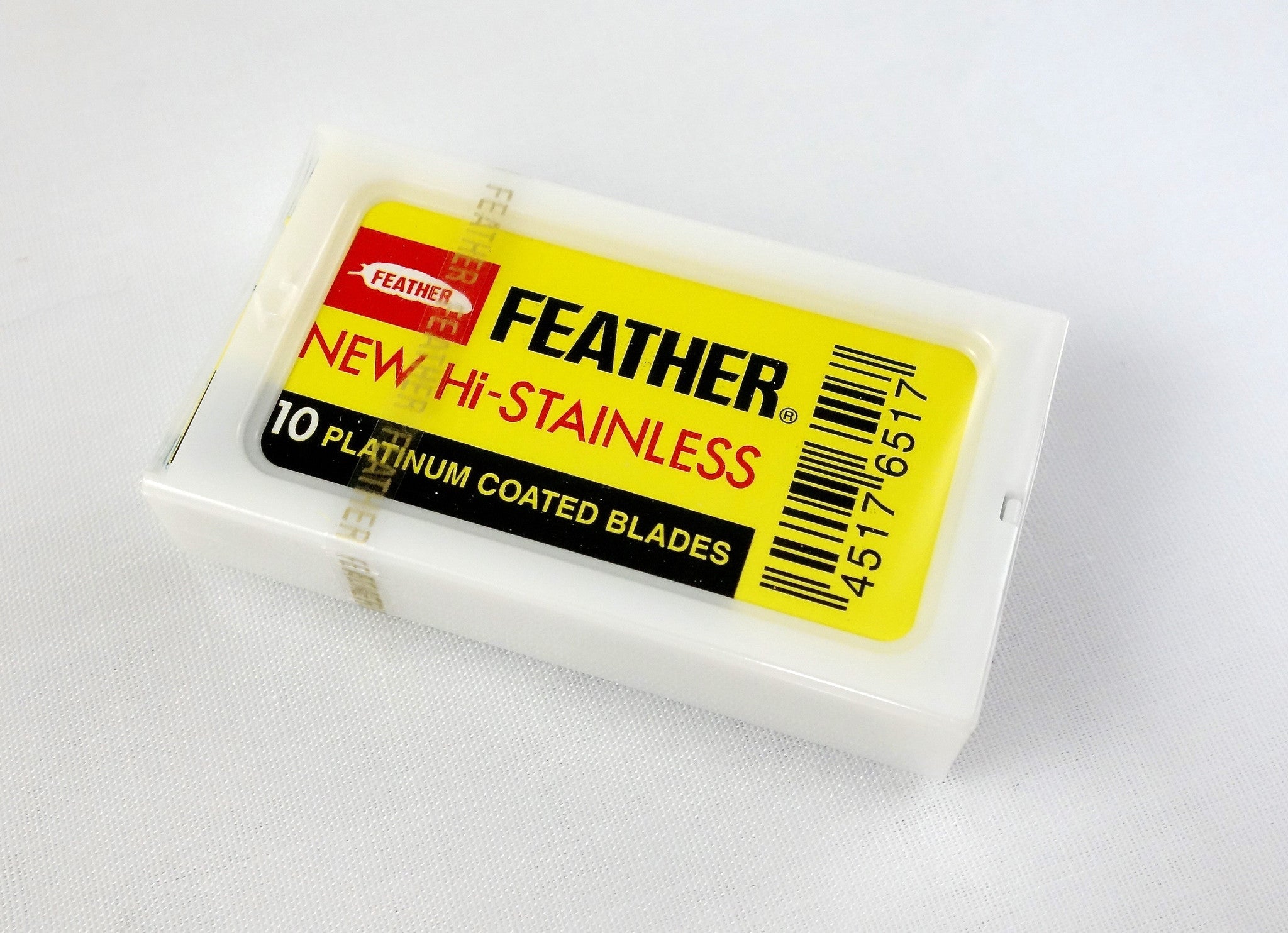 Feather New Hi-Stainless Double Edge Razor Blades (10 blades per pack)