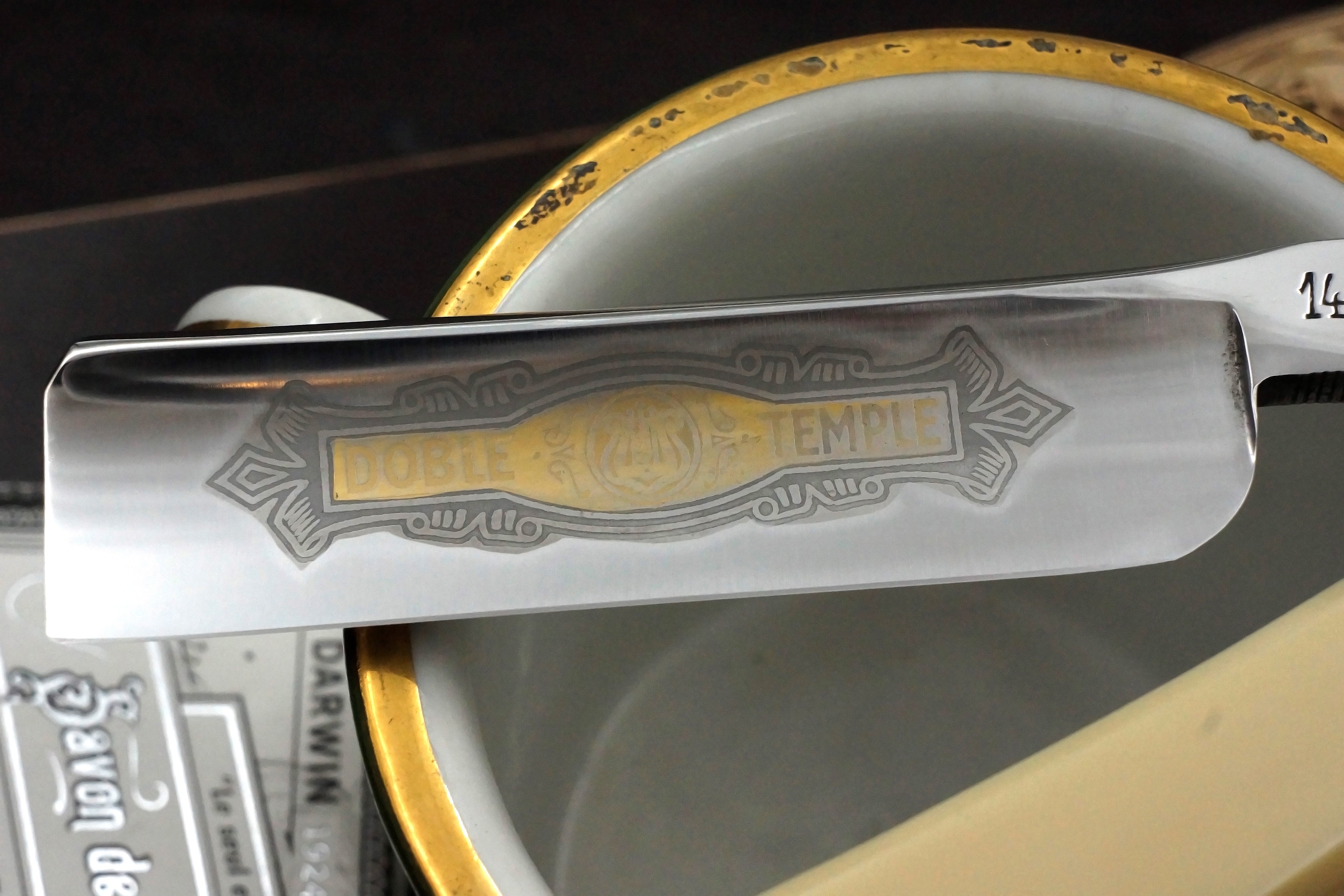 Filarmonica JMP Doble Temple 2nd Gen. 7/8 Full Hollow Blade - Excellent Restored Vintage Spanish Straight Razor - Shave Ready