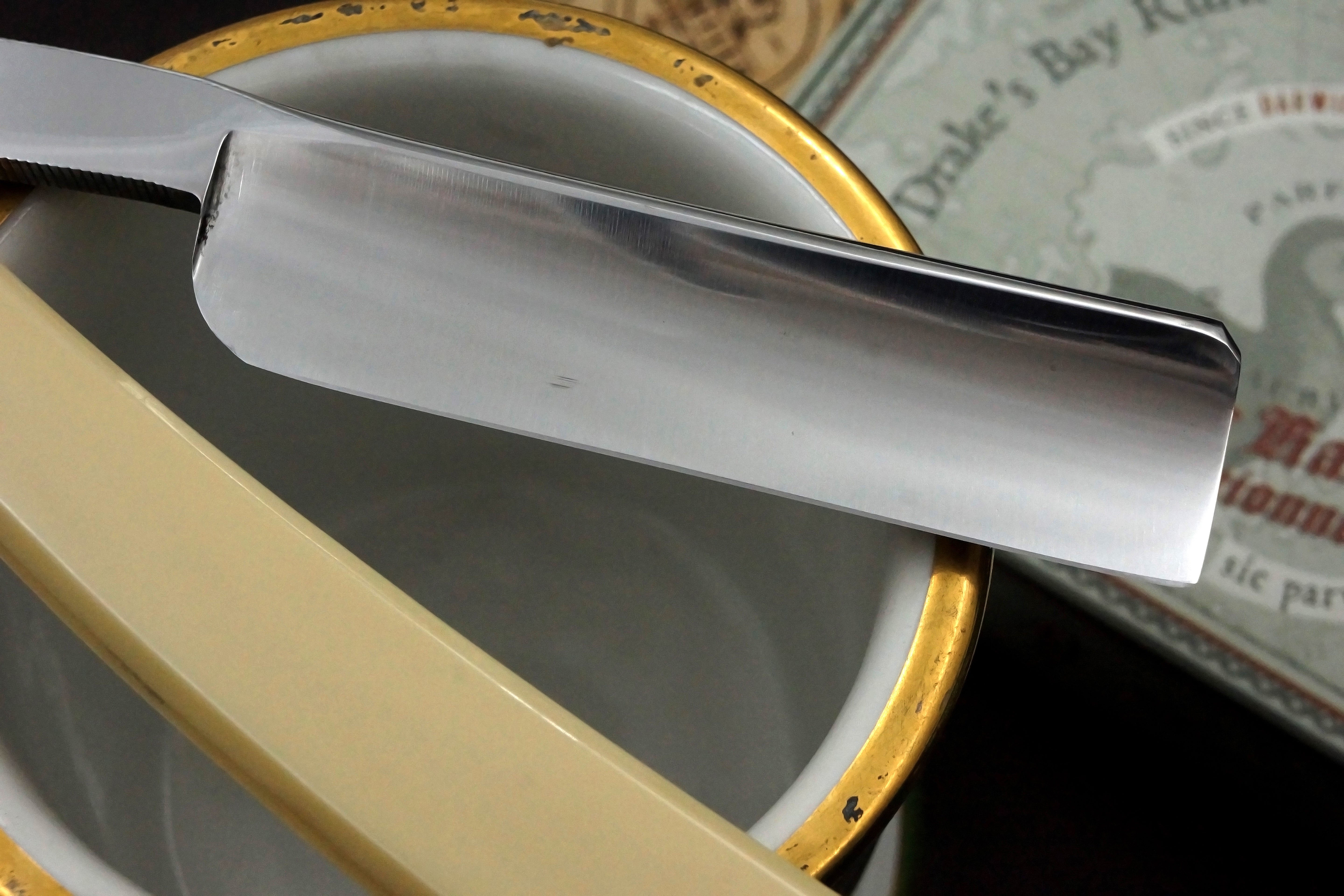 Filarmonica JMP Doble Temple 2nd Gen. 7/8 Full Hollow Blade - Excellent Restored Vintage Spanish Straight Razor - Shave Ready