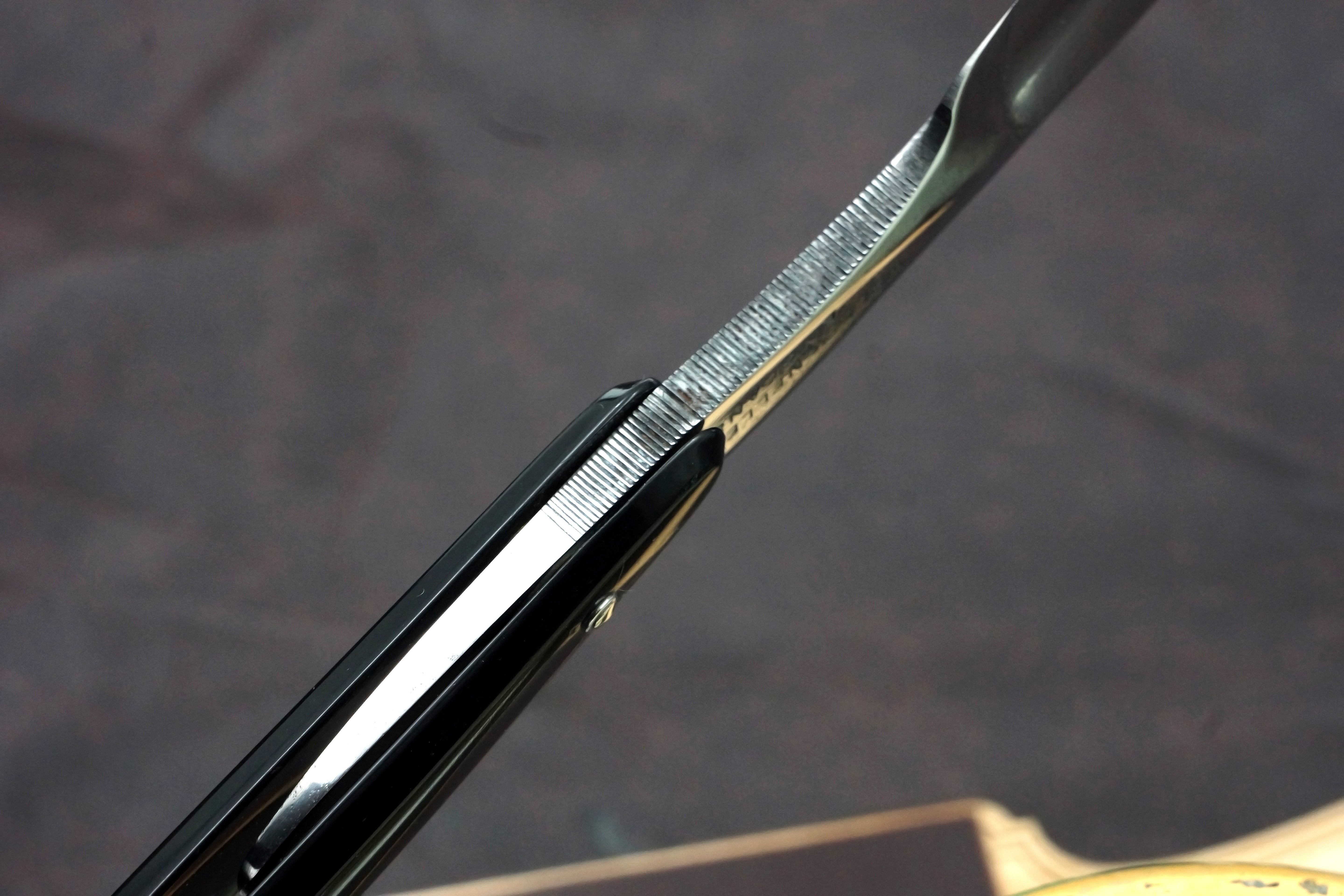 Wells & Nellegar - Restored 6/8 Vintage Sheffield Straight Razor  - Shave Ready