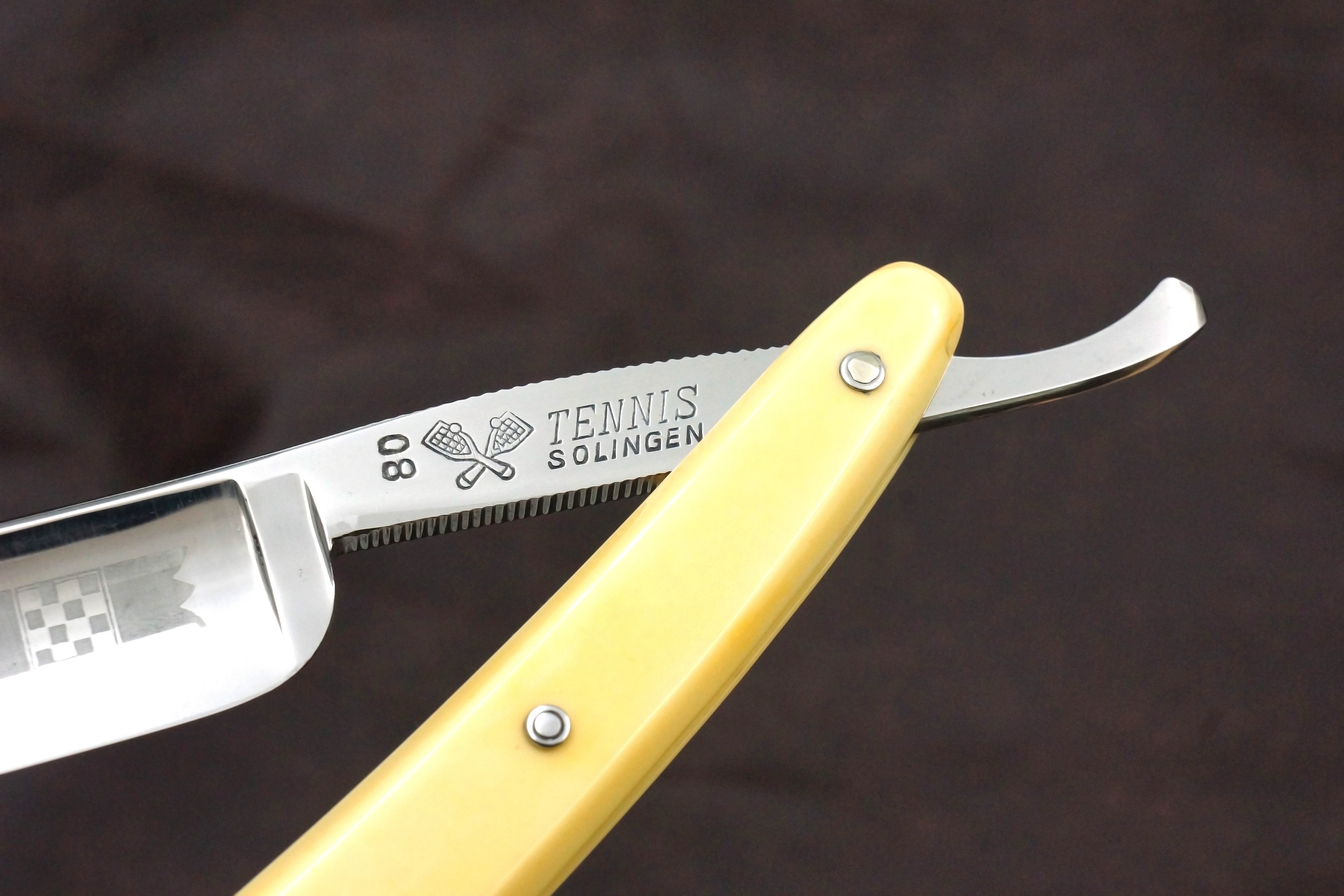 Tennis No. 80 - 11/16 Full Hollow Blade - Excellent Restored Vintage Solingen Straight Razor - Shave Ready