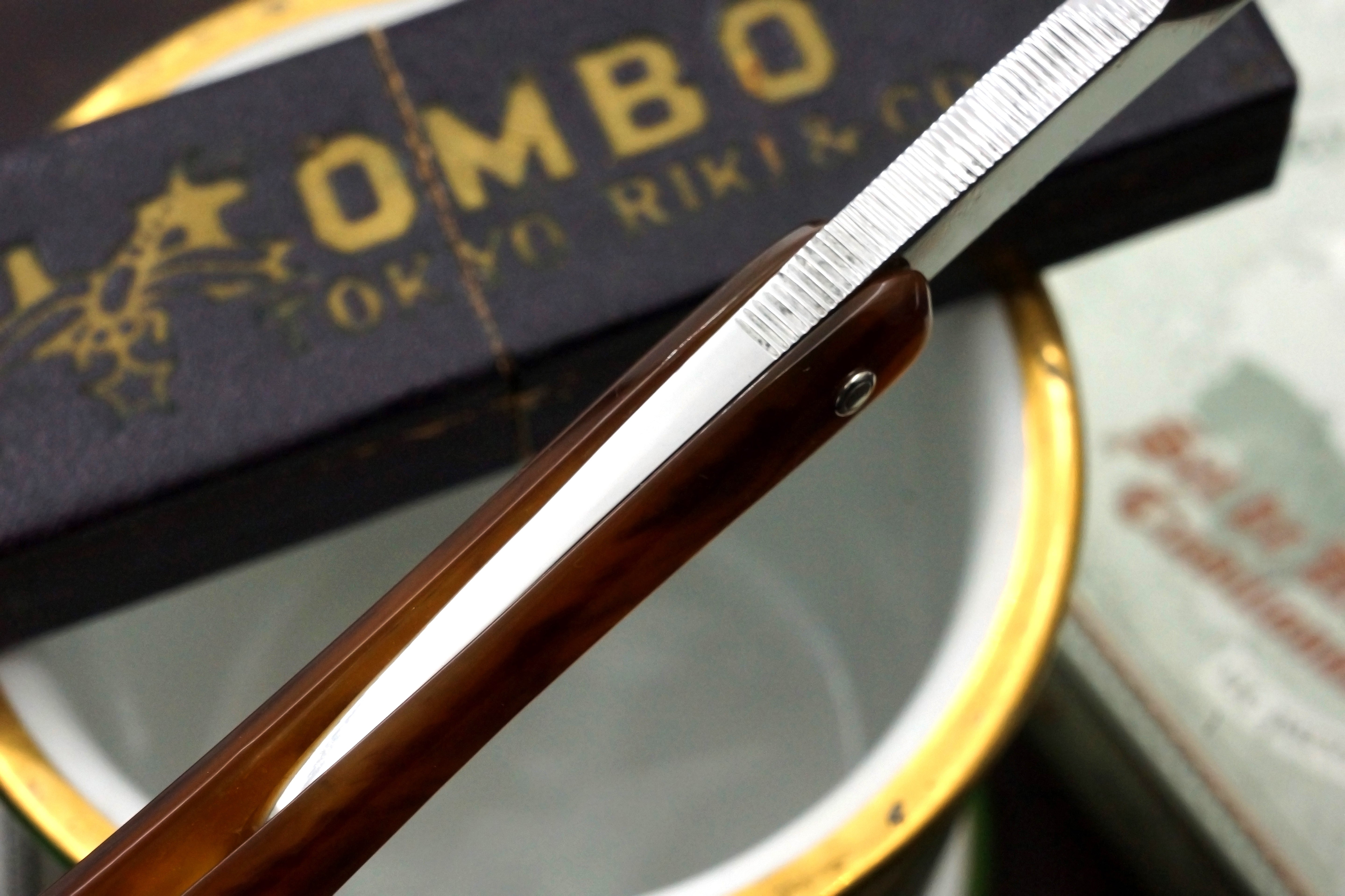 Hoshi Tombo 8000 - Rare & Excellent 6/8 Vintage Long Tail Japanese Straight Razor - Shave Ready