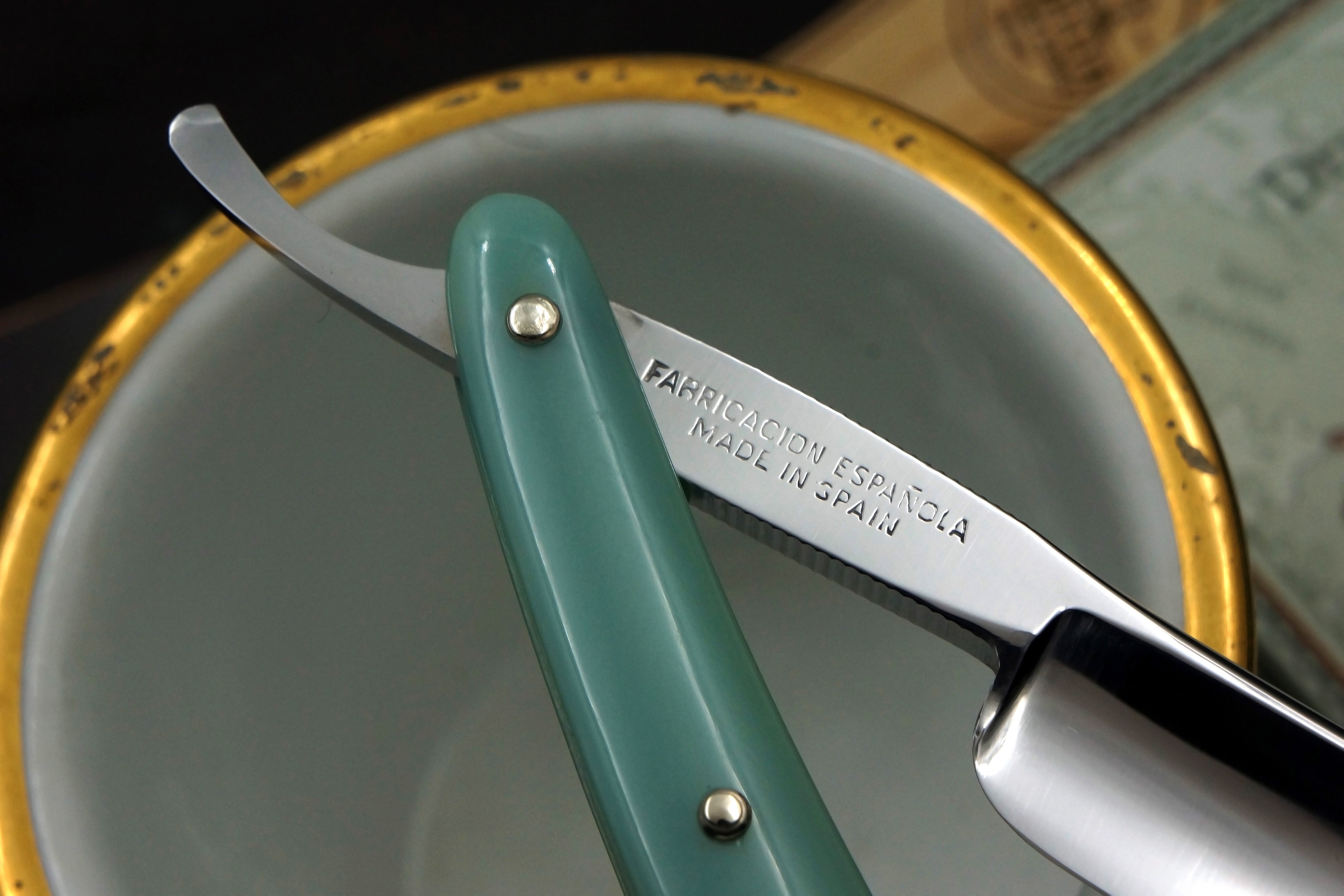 Filarmonica Novodur JMP No. 12 5/8 Full Hollow Blade - Near Pristine Vintage Spanish Straight Razor - Shave Ready