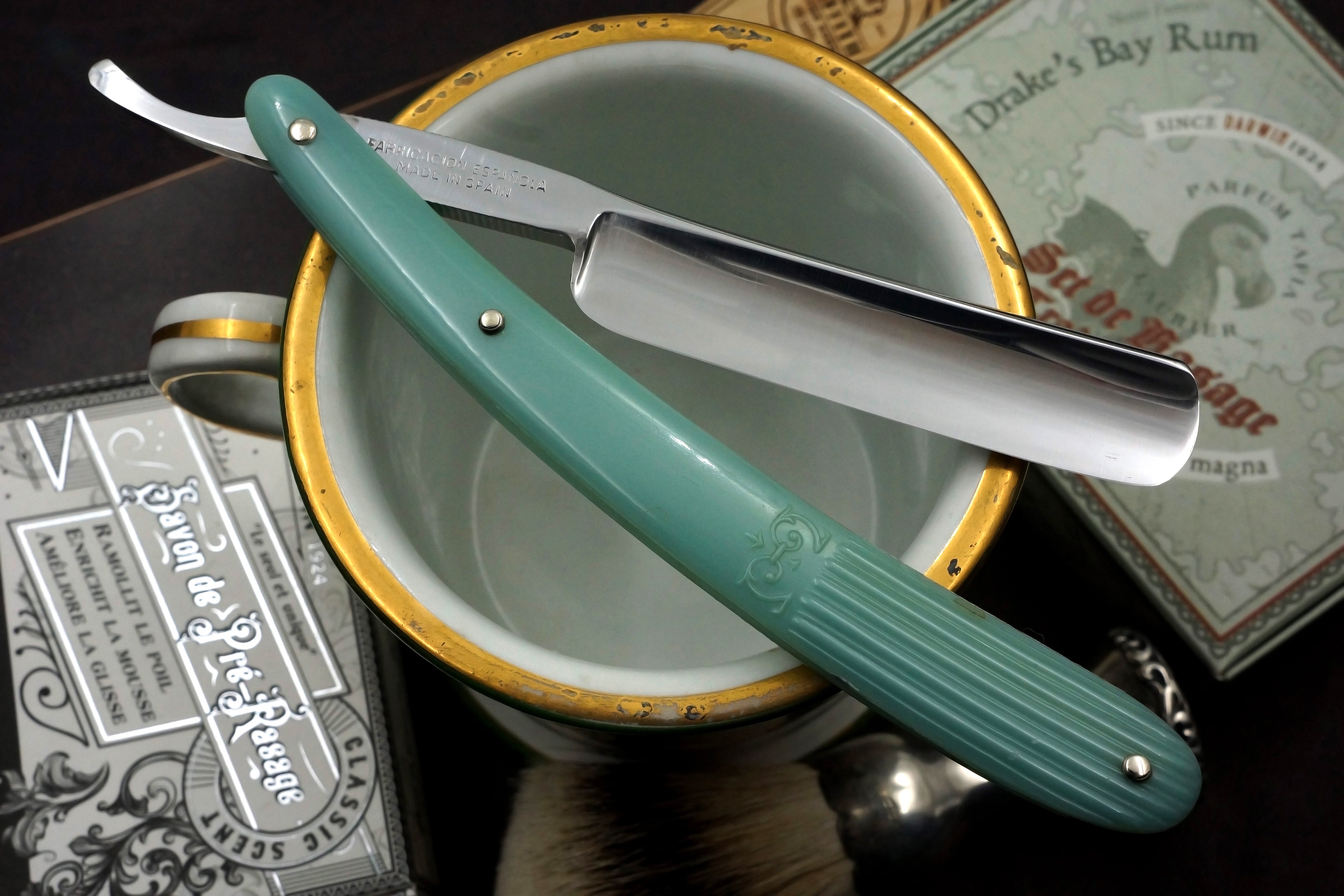 Filarmonica Novodur JMP No. 12 5/8 Full Hollow Blade - Near Pristine Vintage Spanish Straight Razor - Shave Ready