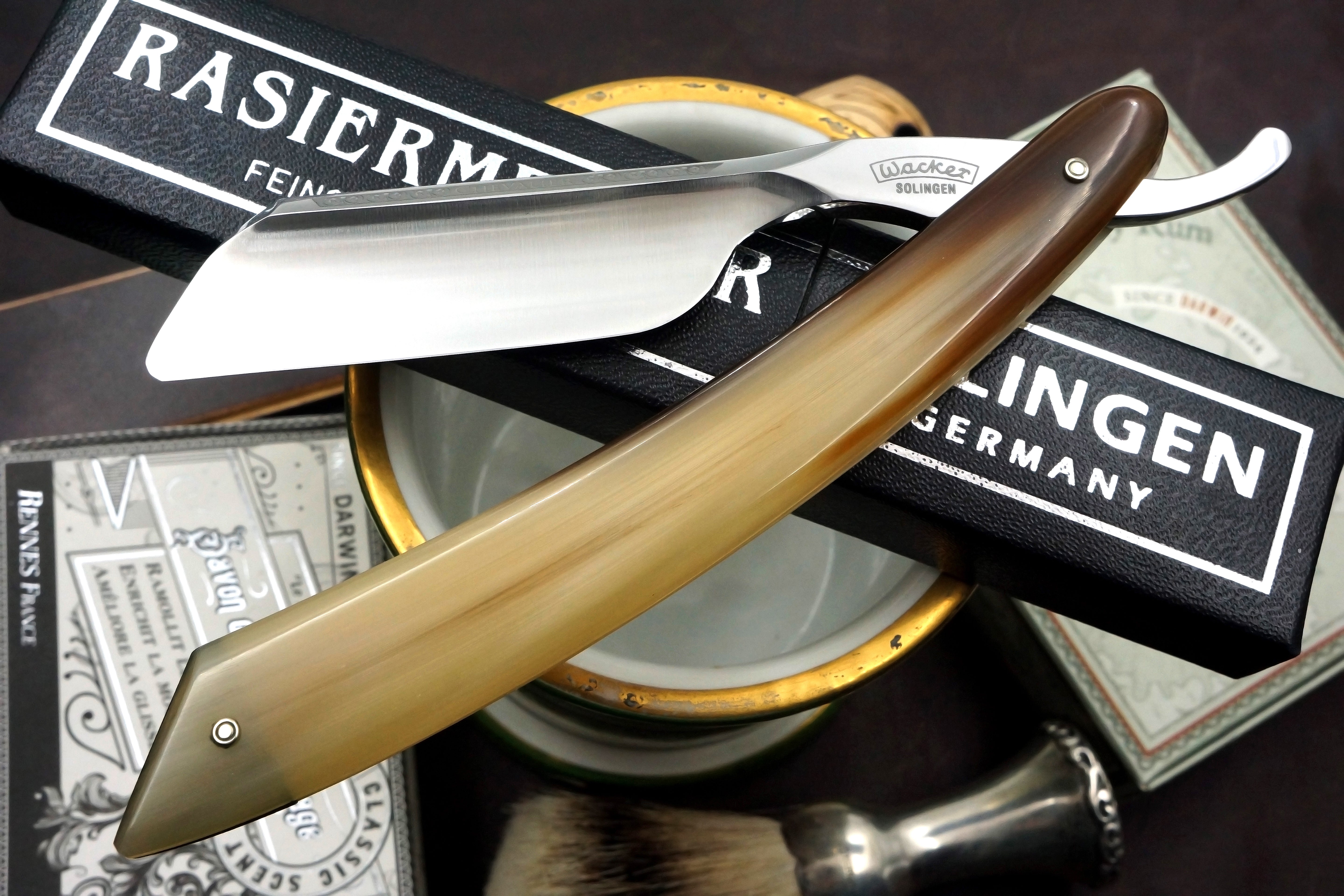 Wacker Chevalier 13/16 Full Hollow Blade - Excellent Vintage Preowned Solingen Straight Razor - Shave Ready