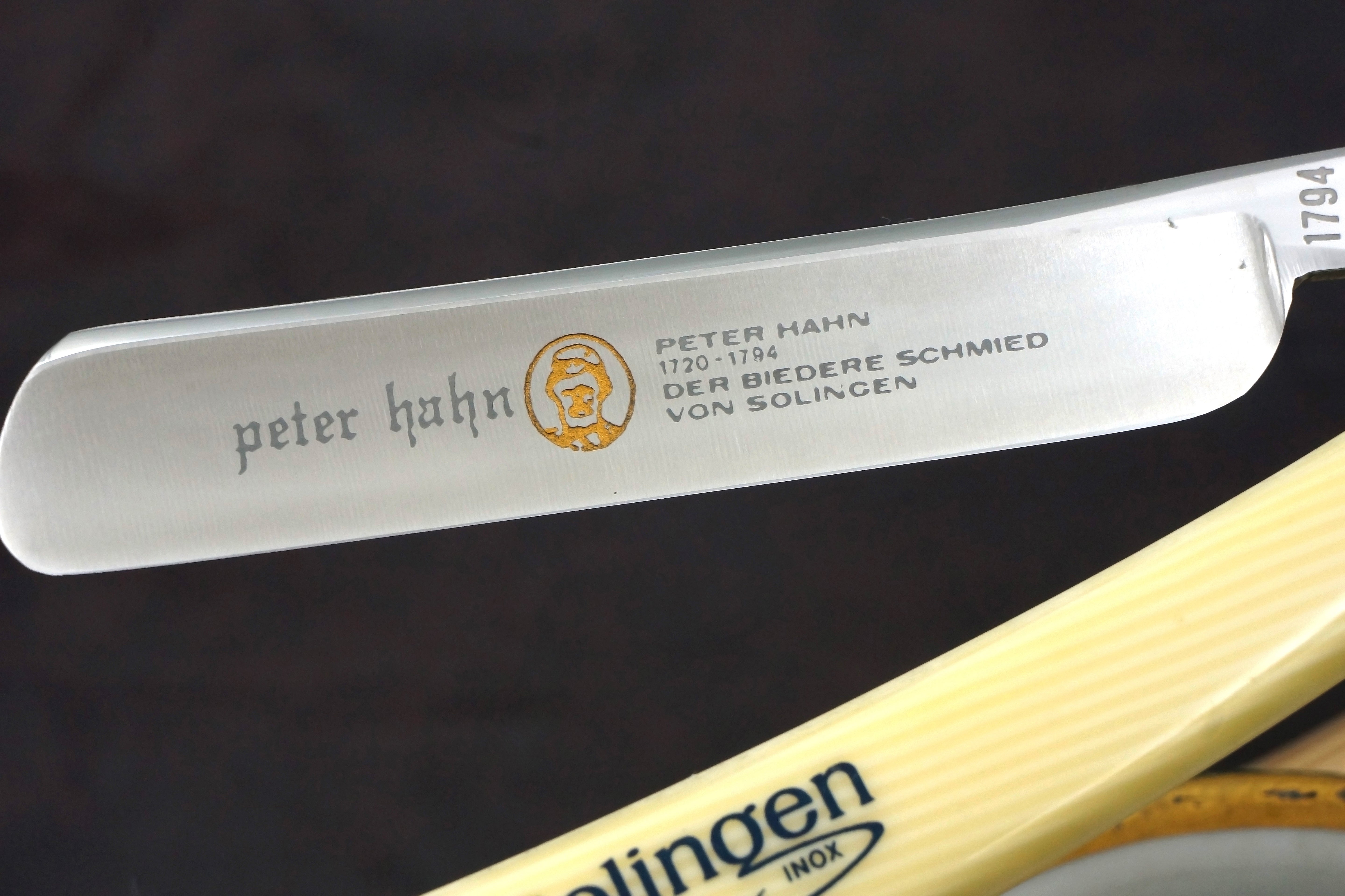 Meister Weiss "Peter Hahn" No. 1720 - 4/8 Restored Stainless Full Hollow - Solingen Straight Razor - Shave Ready