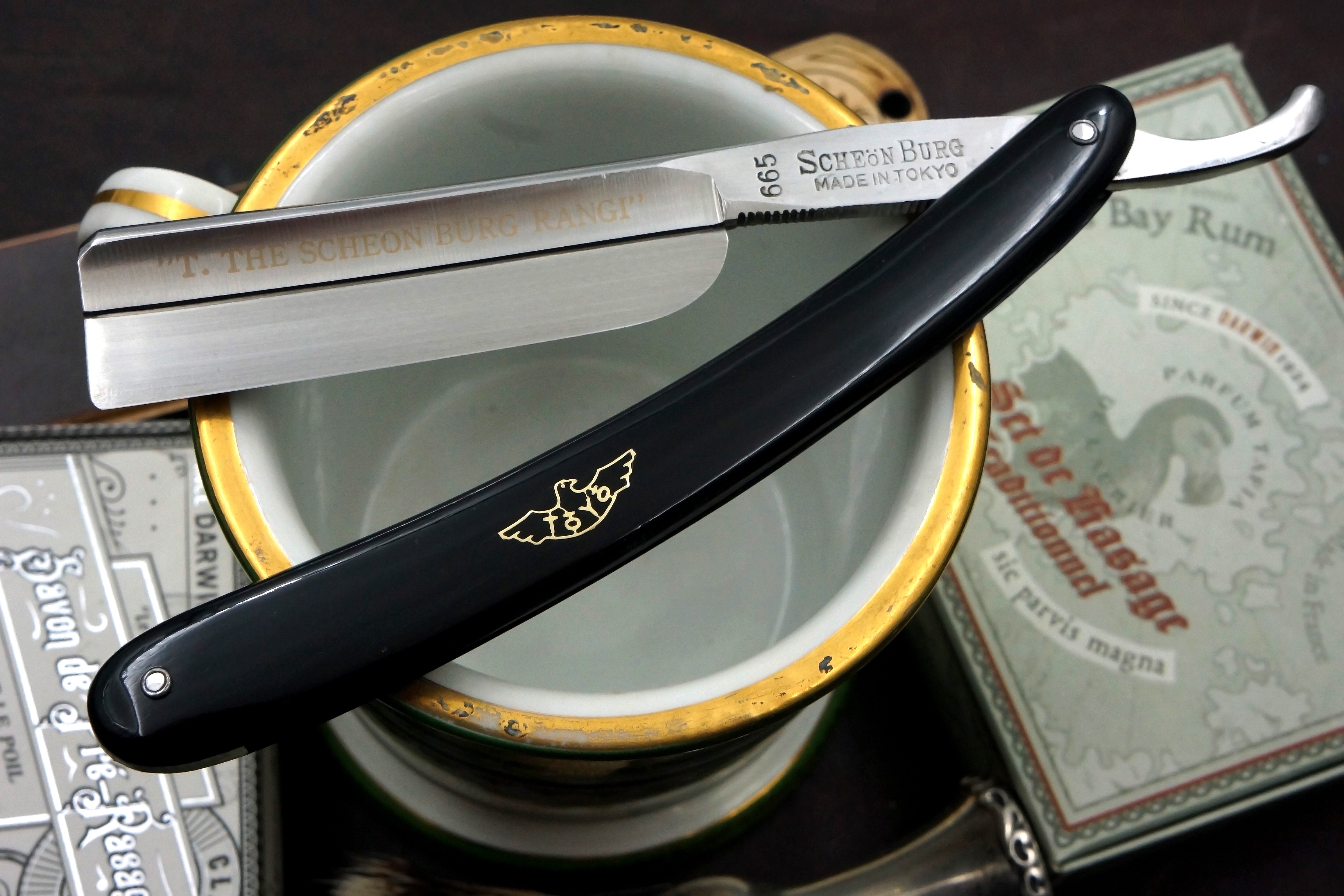 Toyo Scheon Burg 665 Swedish Steel Frameback - Near Mint 13/16 Vintage Japanese Straight Razor - Shave Ready