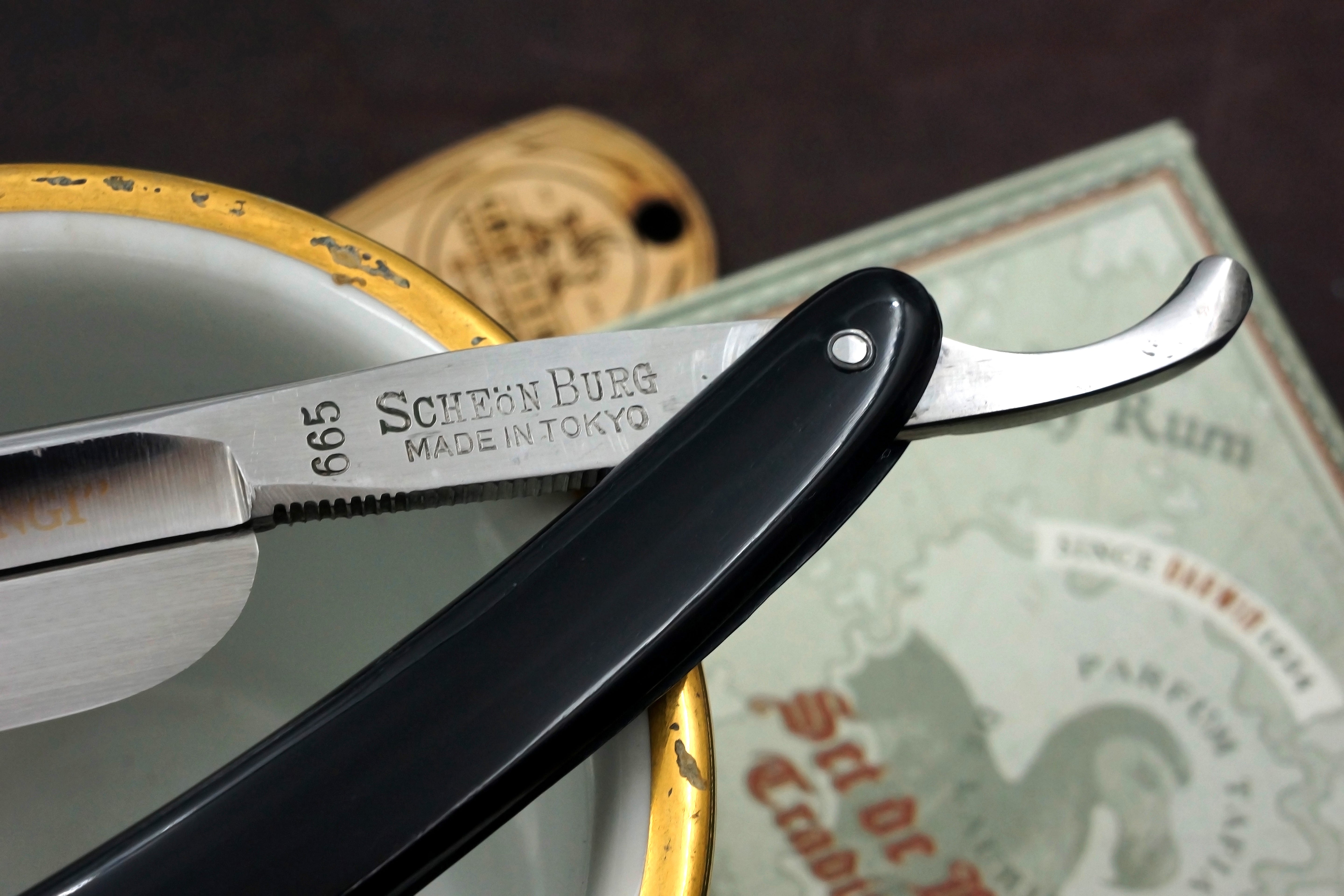 Toyo Scheon Burg 665 Swedish Steel Frameback - Near Mint 13/16 Vintage Japanese Straight Razor - Shave Ready