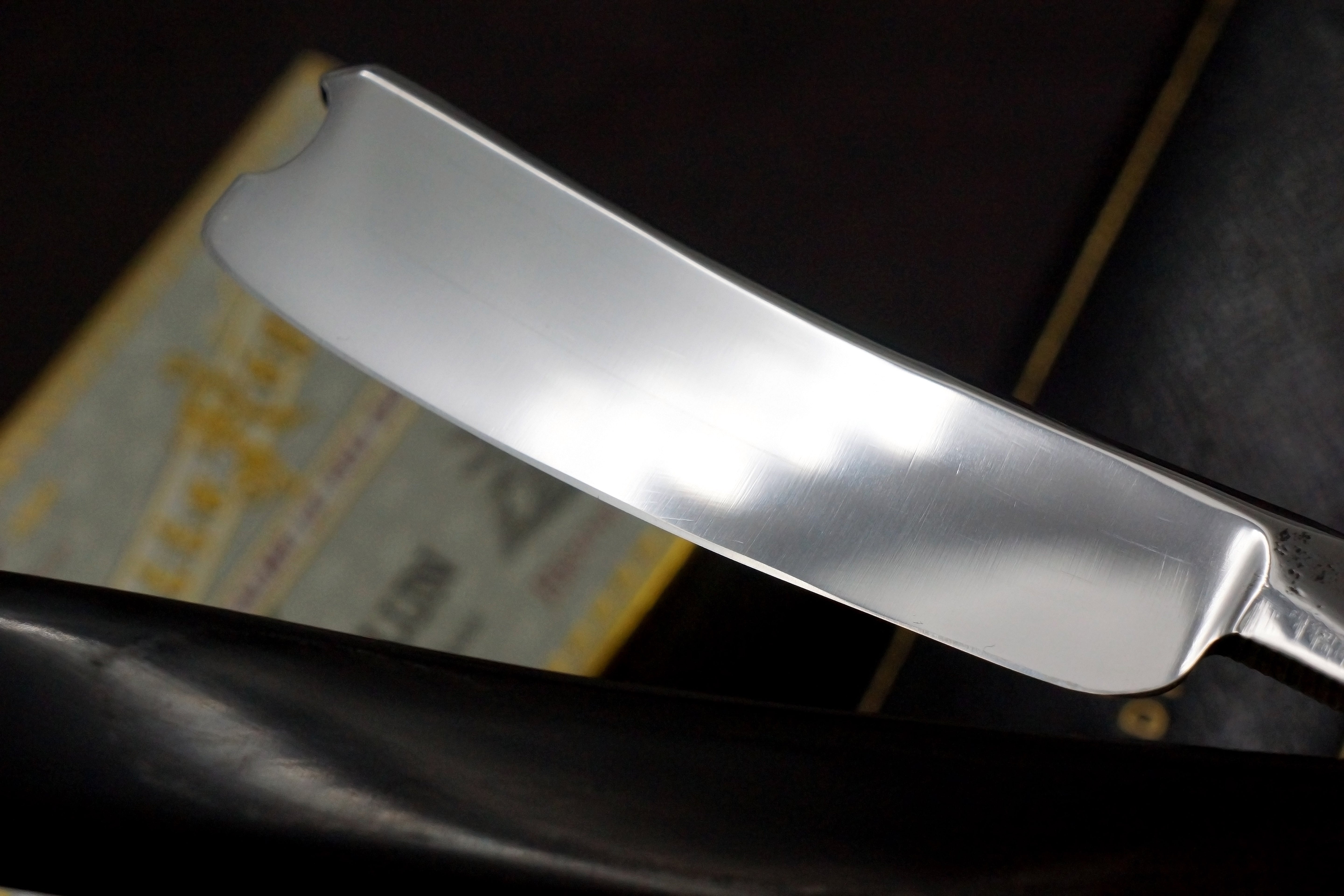 Wade & Butcher 13/16" Blade with New Horn Scales - Restored Sheffield Straight Razor - Shave Ready