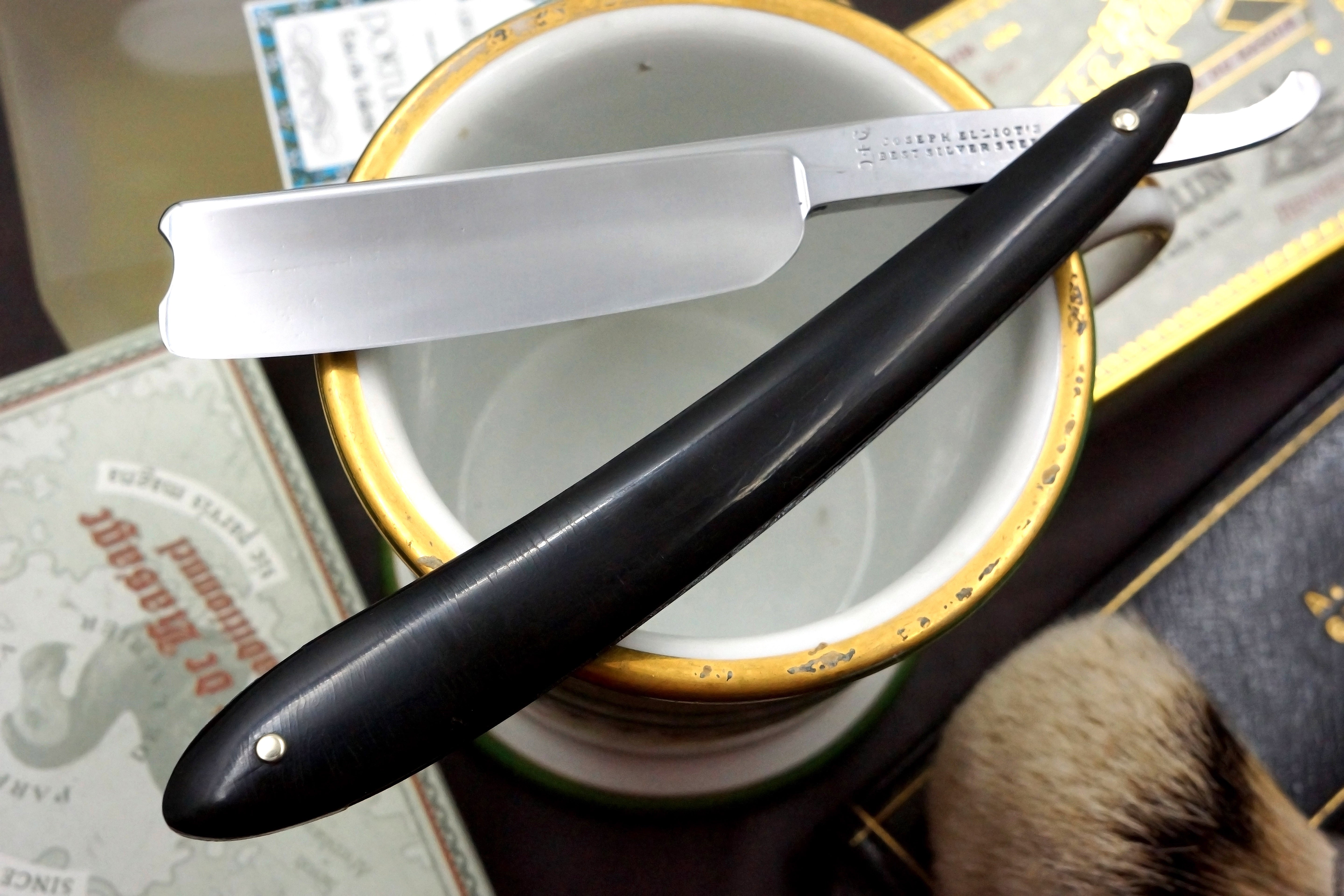 Joseph Elliot Best Silver Steel - Near Pristine Vintage Sheffield Straight Razor - Shave Ready