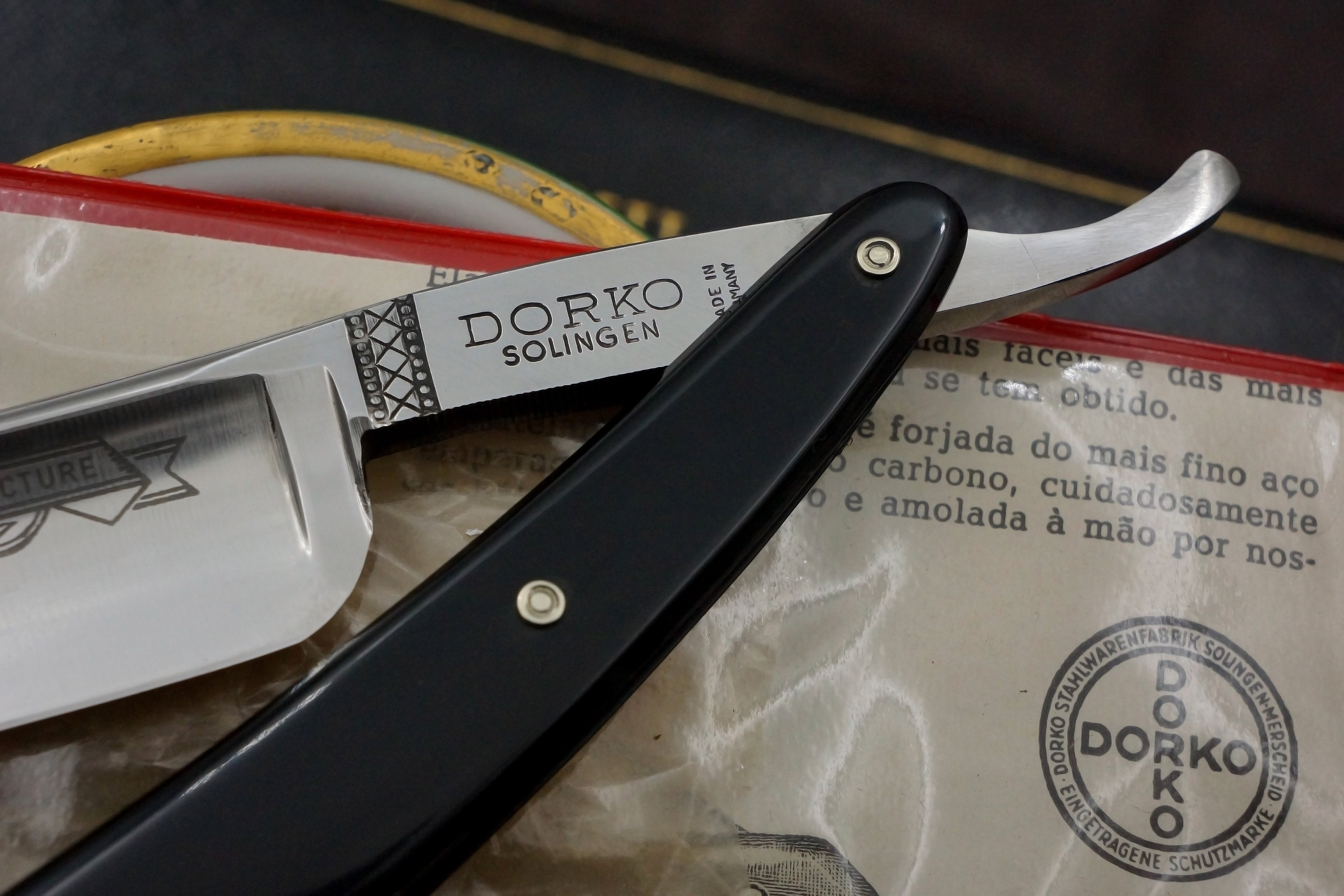 Dorko 7/8 Blade - RARE Mint NOS Singing Hollow Vintage Solingen Straight Razor - Shave Ready