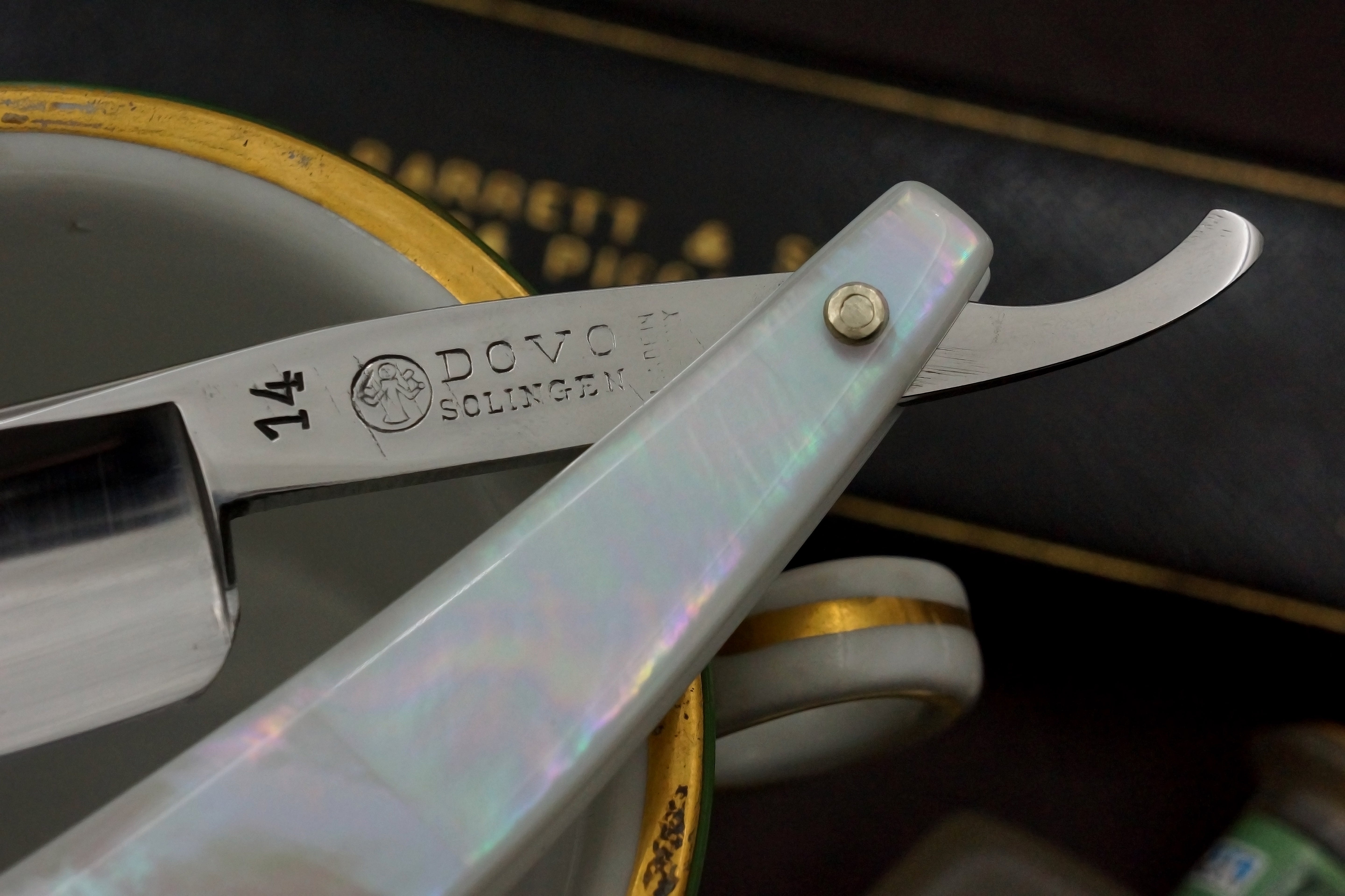 Dovo Fritz Bracht- Rare No. 14 15/16 with Sprecher Scales - Restored Vintage Solingen Straight Razor - Shave Ready