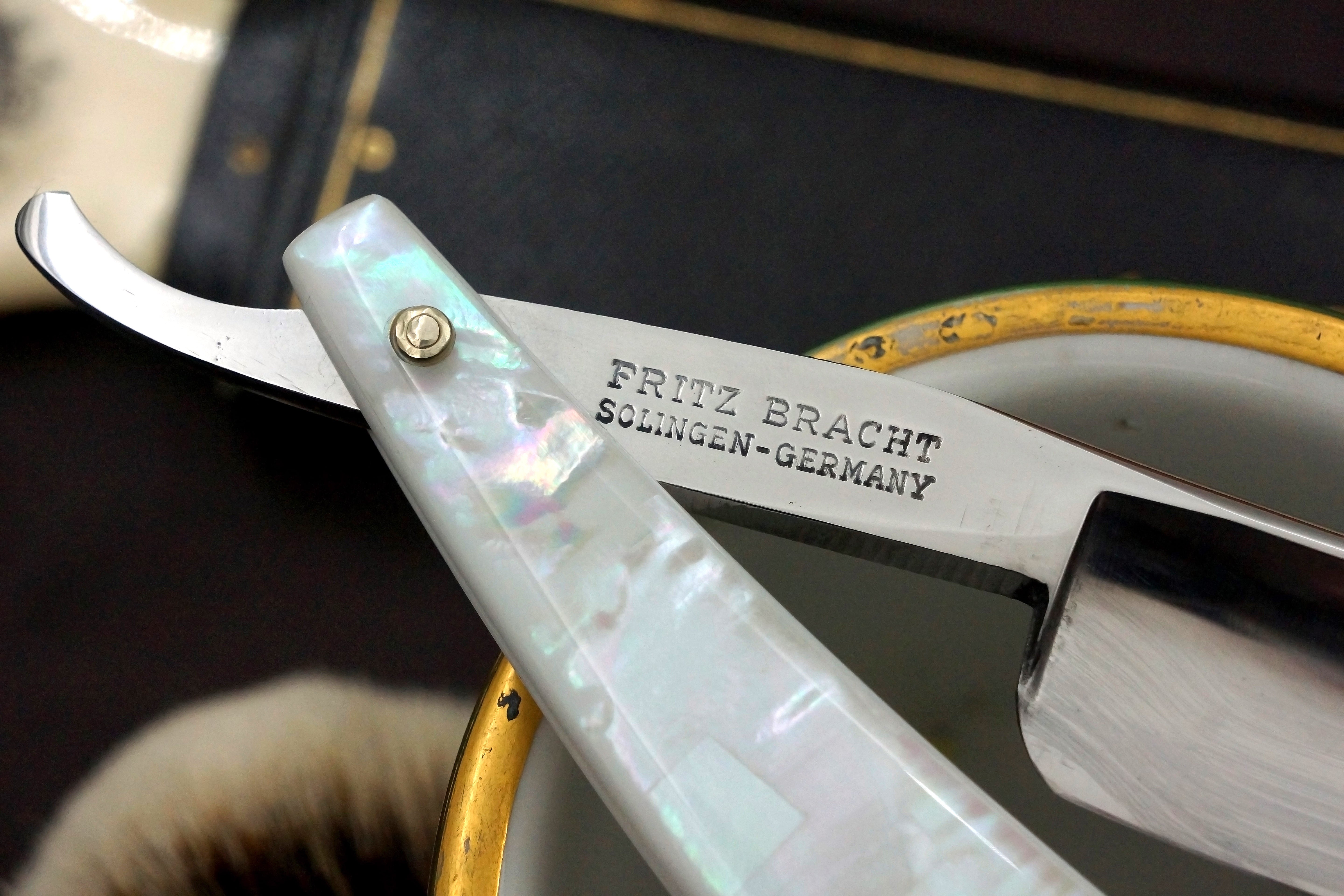 Dovo Fritz Bracht- Rare No. 14 15/16 with Sprecher Scales - Restored Vintage Solingen Straight Razor - Shave Ready