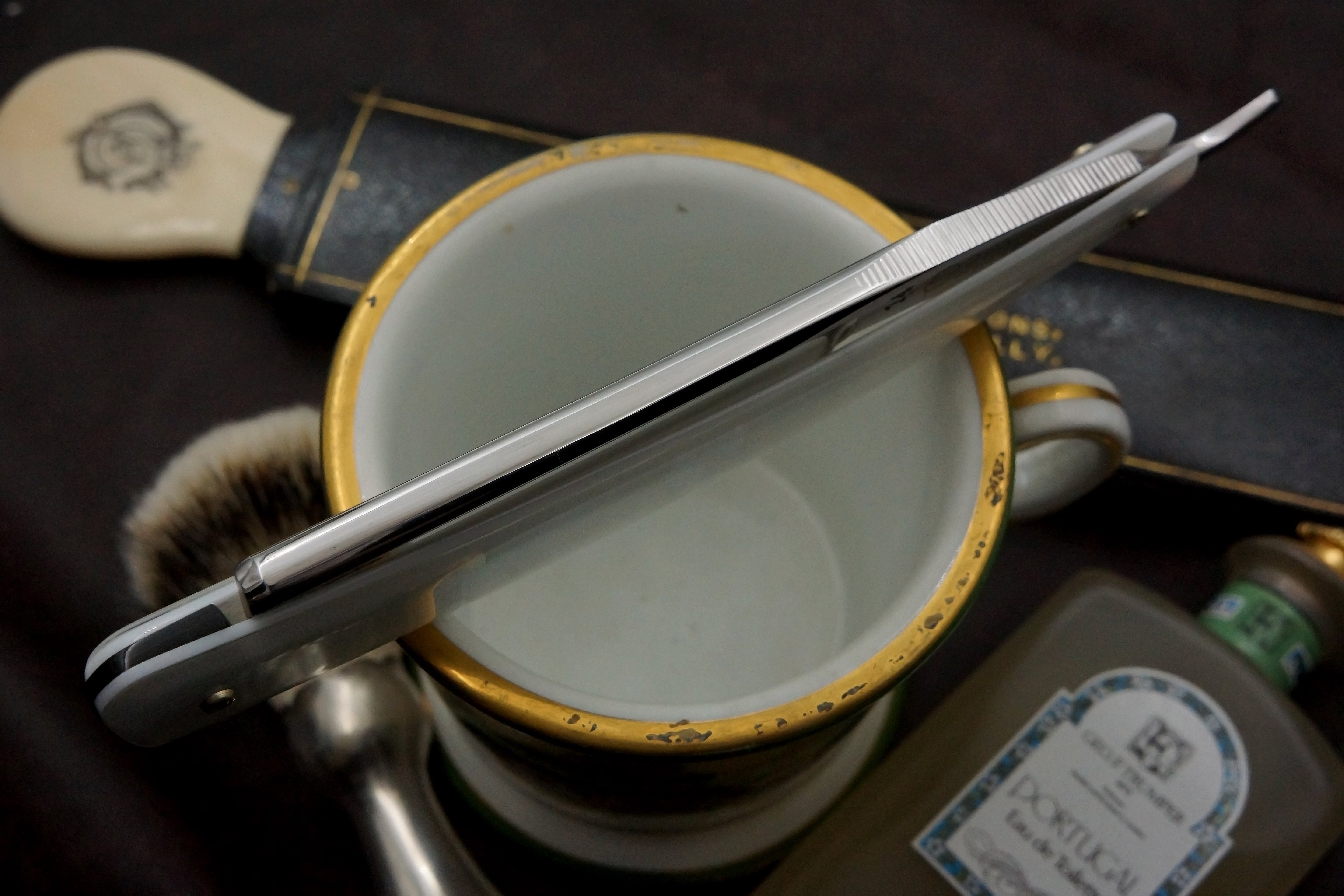 Dovo Fritz Bracht- Rare No. 14 15/16 with Sprecher Scales - Restored Vintage Solingen Straight Razor - Shave Ready