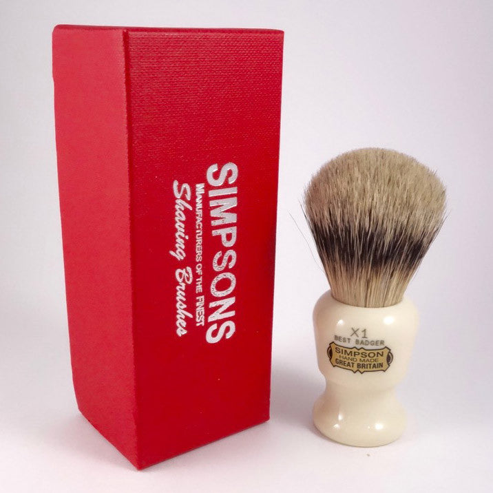 Simpsons Commodore X1 Best Badger Shaving Brush