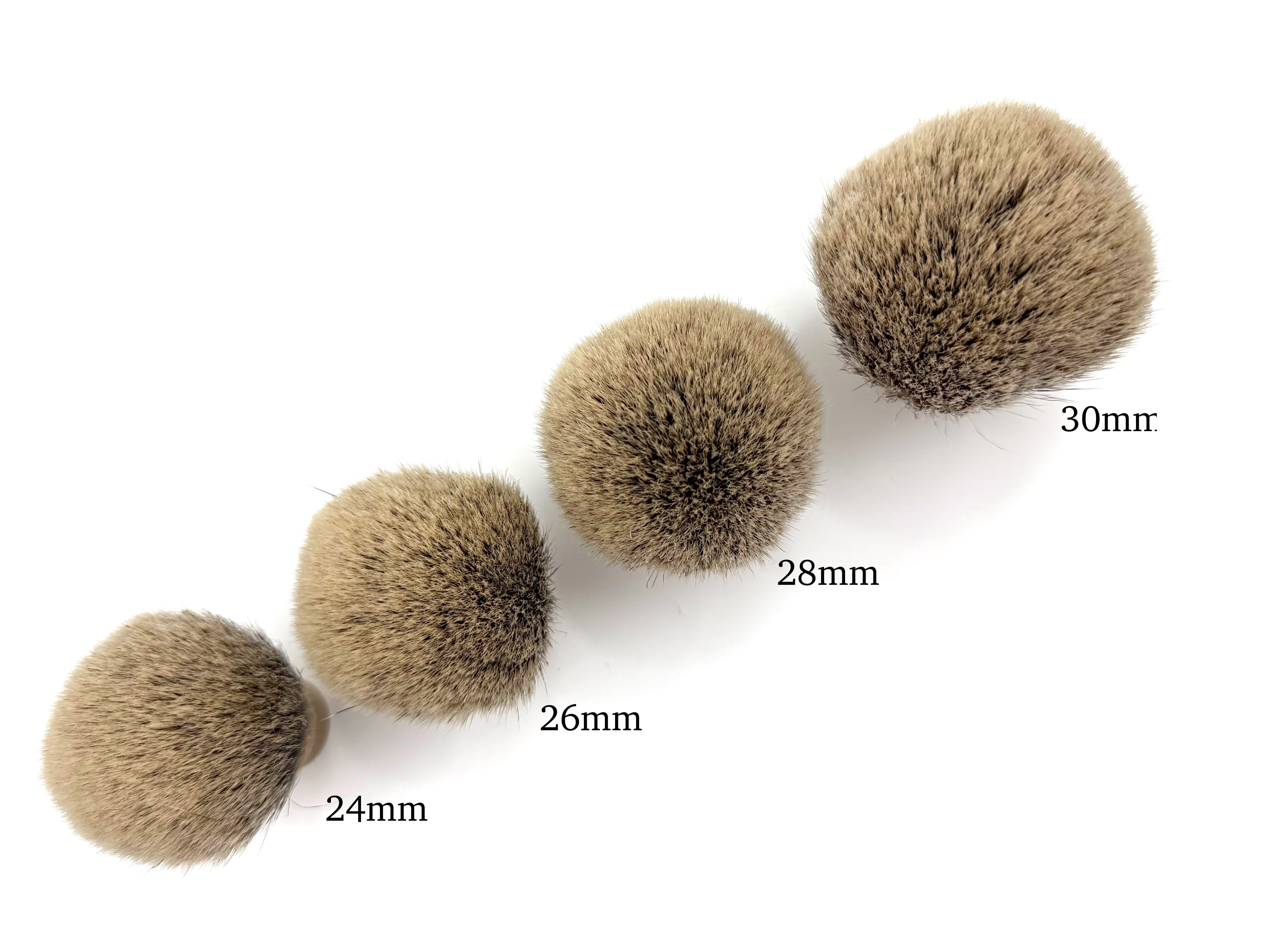 High Mountain Badger Shaving Brush Knots - Bulb Shape