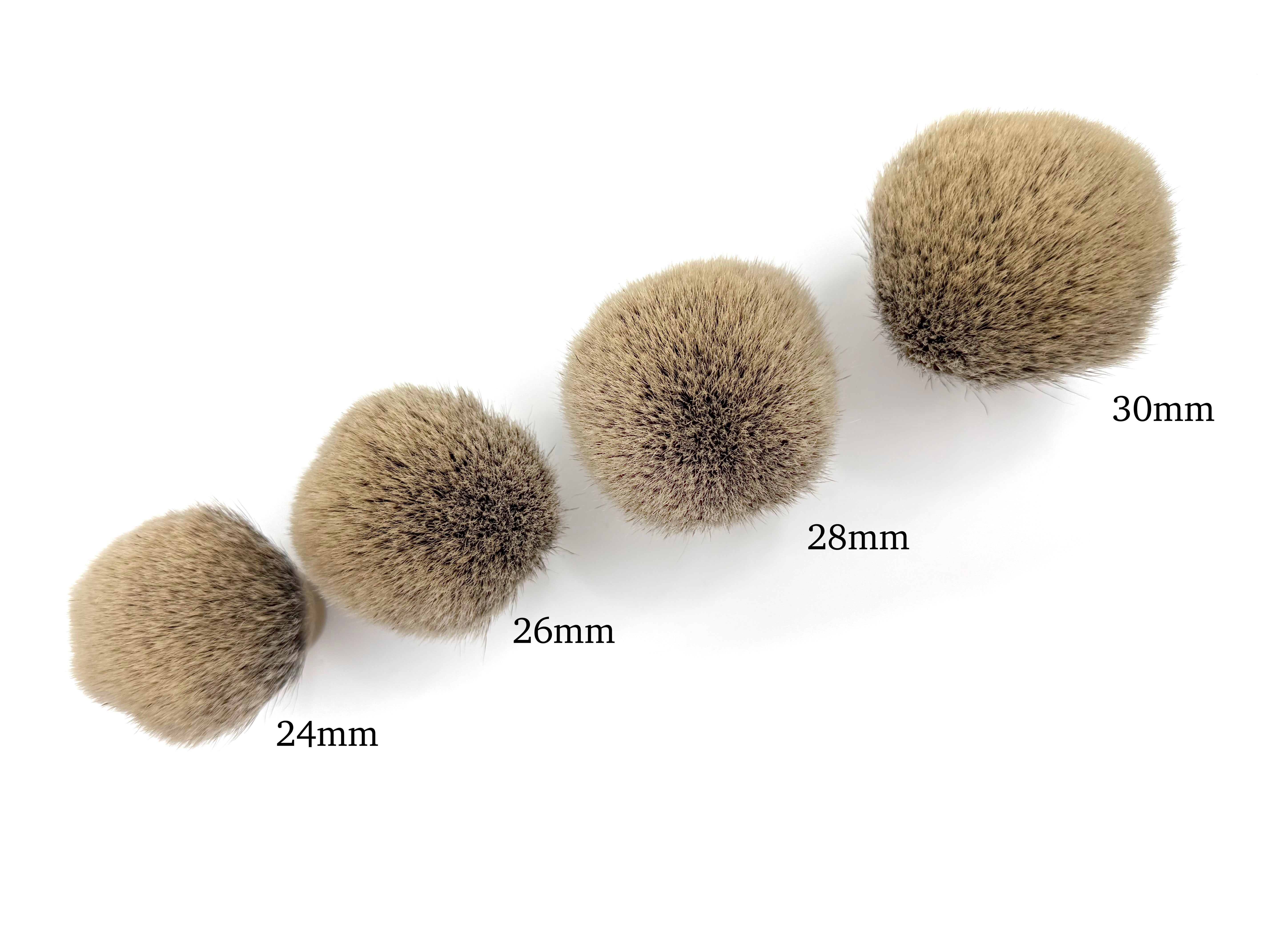 High Mountain Badger High Density Shaving Brush Knots - Bulb Shape