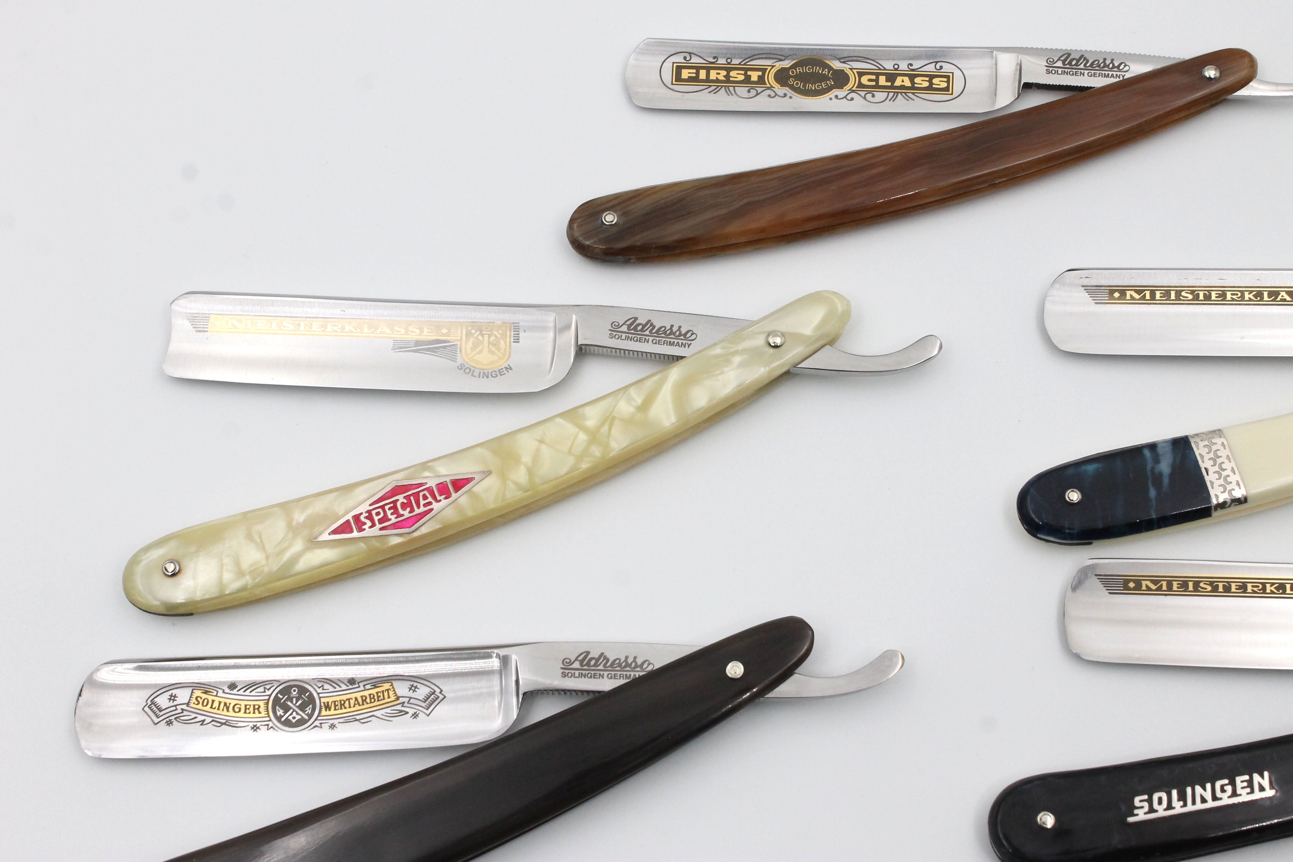 Addresso Razors by Werner Breidenbach - New 4/8-6/8 Straight Razors - CHOOSE YOUR RAZOR