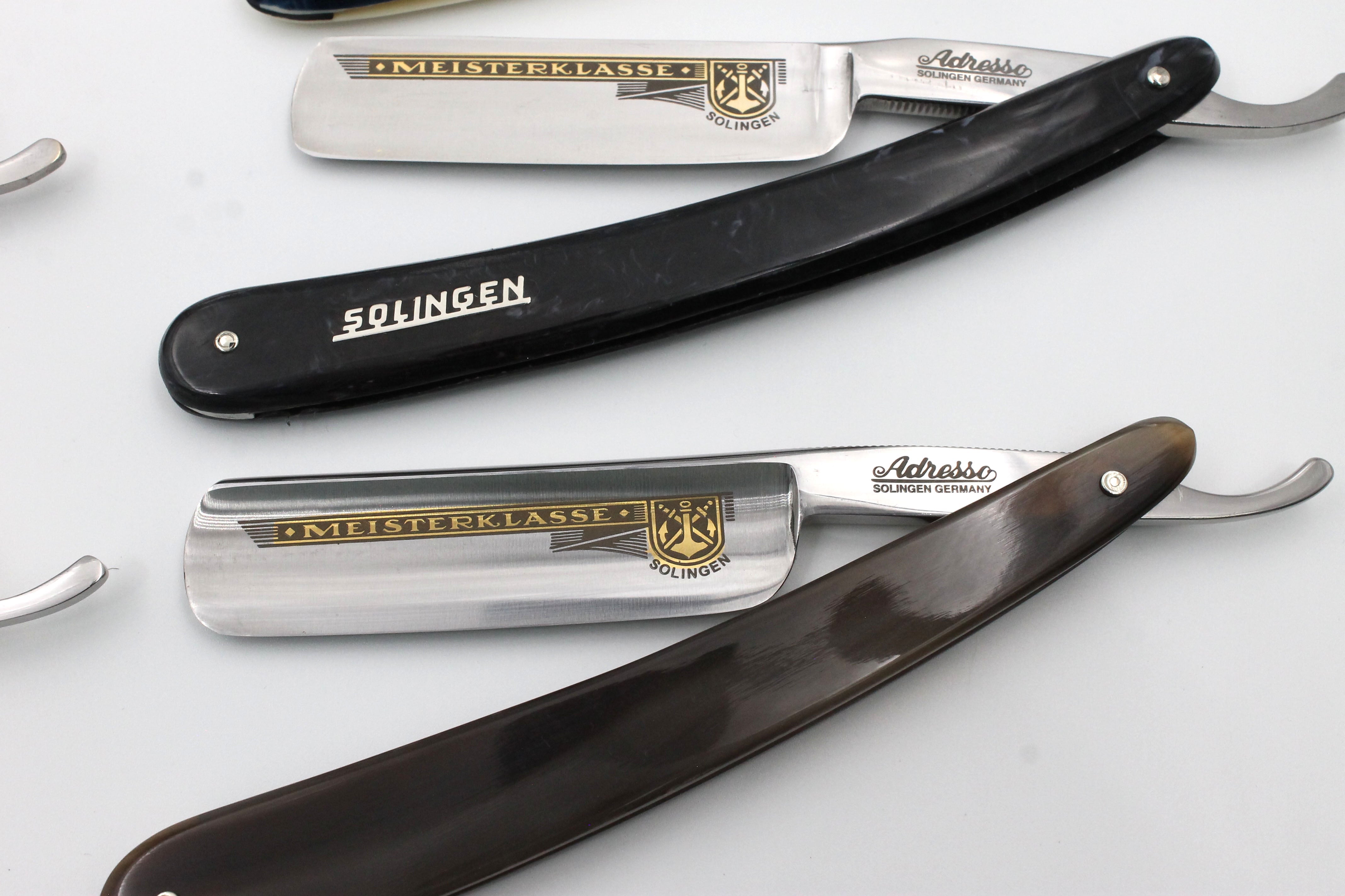 Addresso Razors by Werner Breidenbach - New 4/8-6/8 Straight Razors - CHOOSE YOUR RAZOR