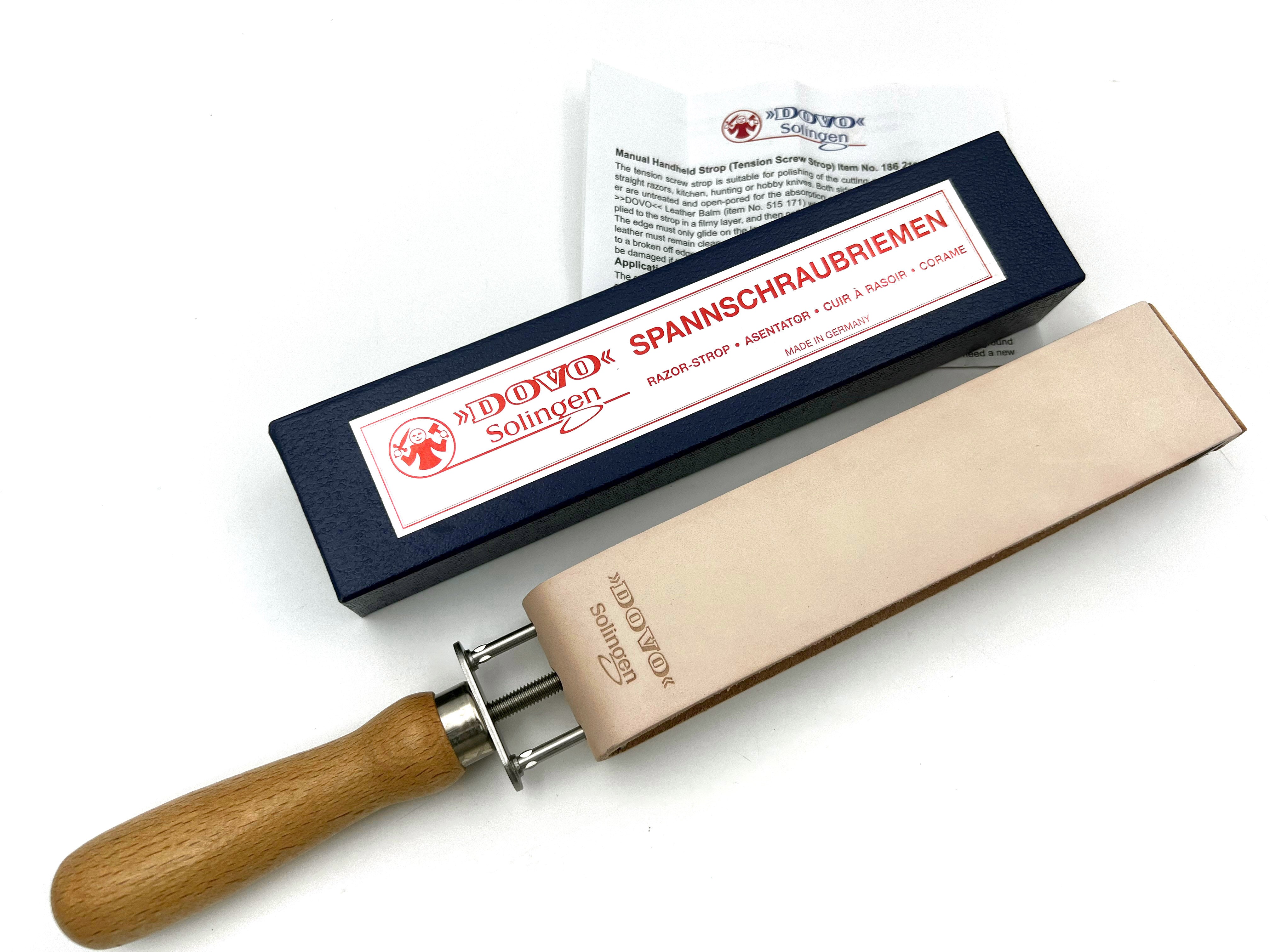 Dovo Tension Screw Cowhide Leather Paddle Strop