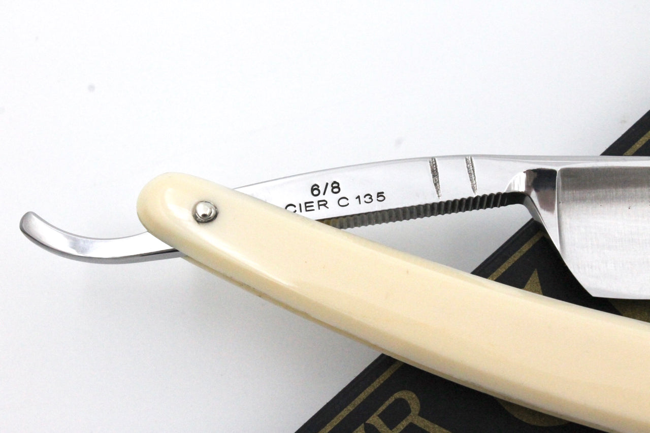 Le Grelot "Medaille d'or Paris 1931" by Thiers Issard 6/8 White Scales - Full Hollow Ground Straight Razor