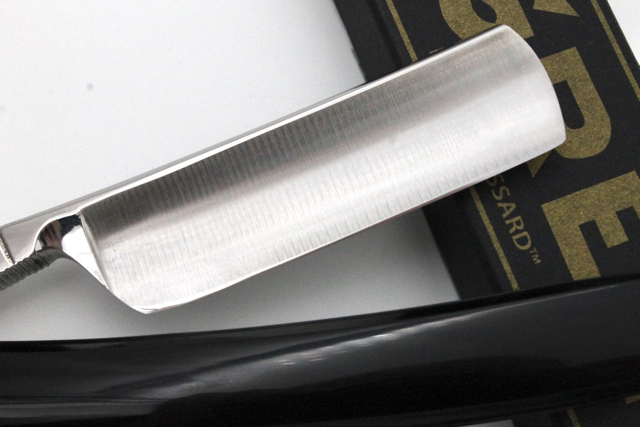 Le Grelot "Medaille d'or Paris 1931" by Thiers Issard 6/8 Black Scales - Full Hollow Ground Straight Razor