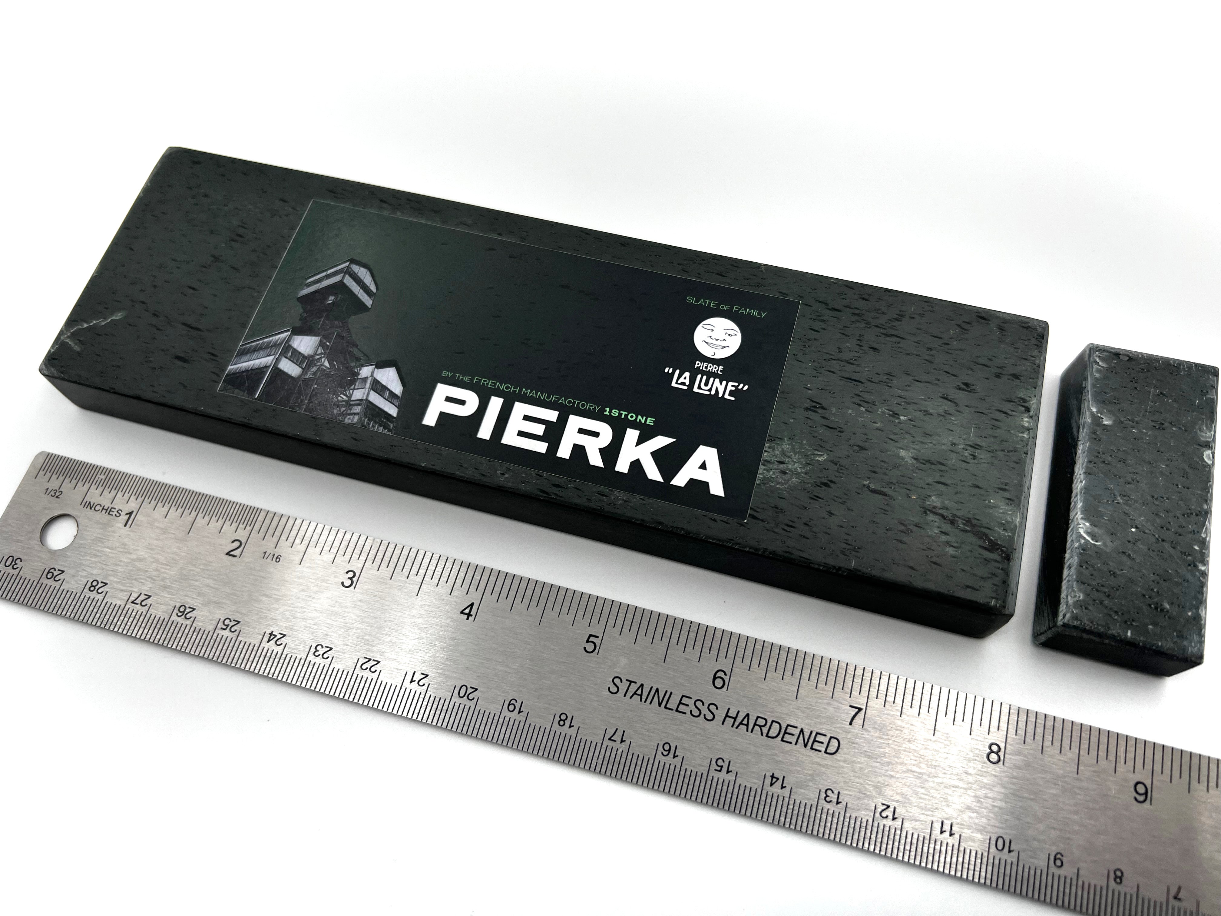 Pierka - 200x60mm (8x2.25") -French Fine Finishing Razor Hone Sharpening Stone with Slurry Stone