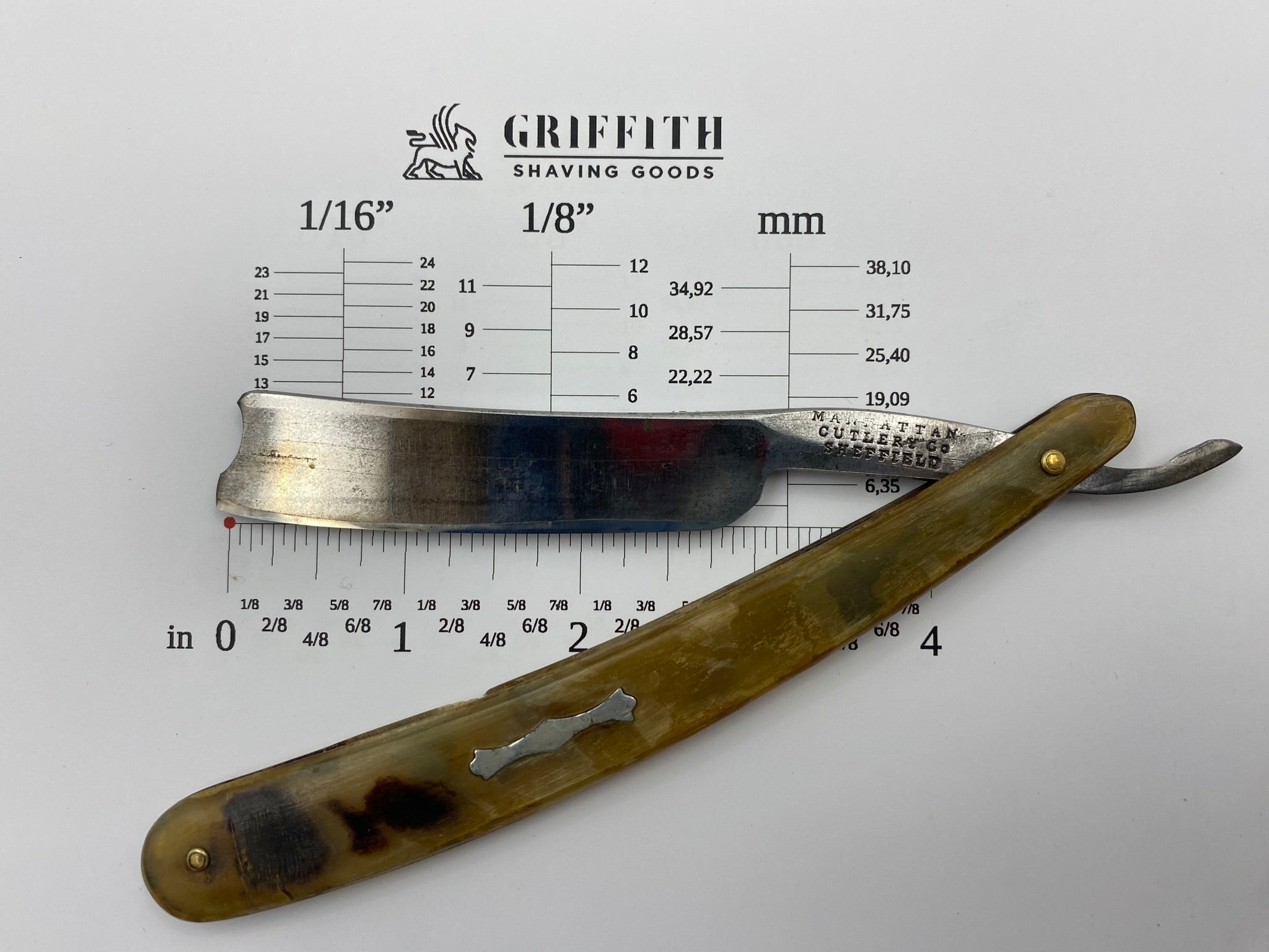 Vintage Manhattan Cutlery Co. Sheffield Straight Razor for Restoration