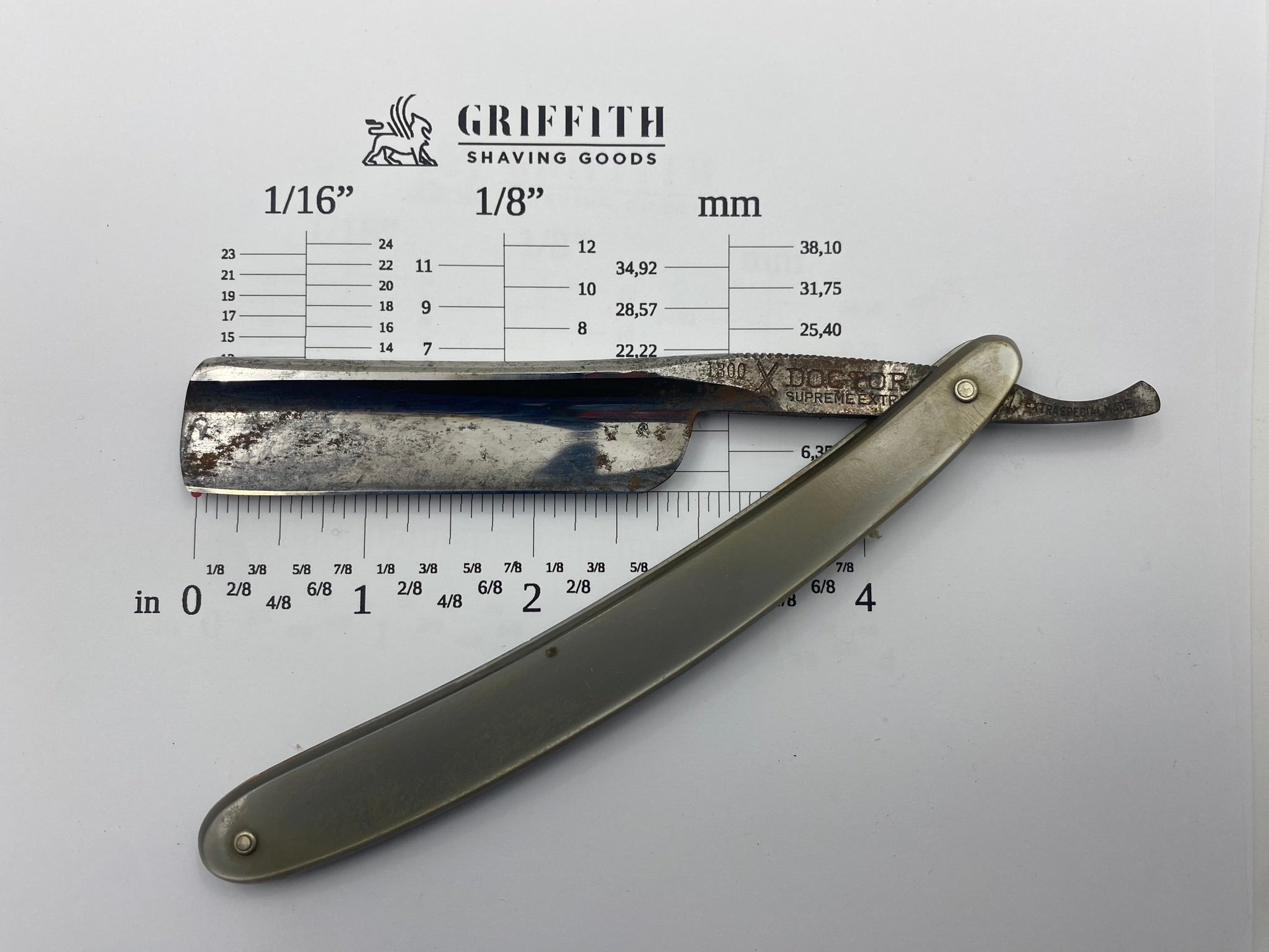 Vintage "Doctor" Japanese Straight Razor for Restoration