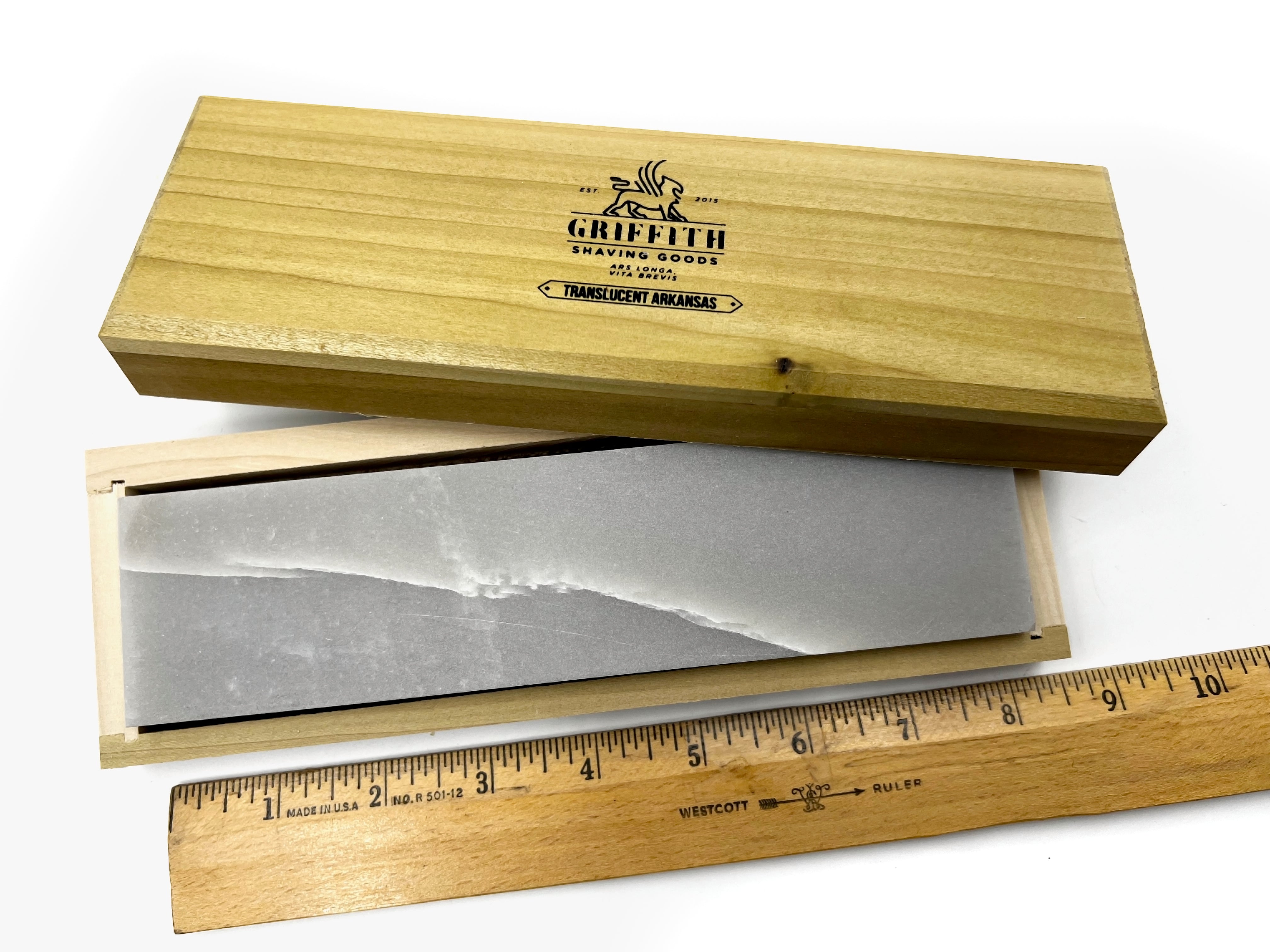 Arkansas Translucent Ultra-Fine - 8x2x0.75" American Finishing Razor Hone Sharpening Oilstone