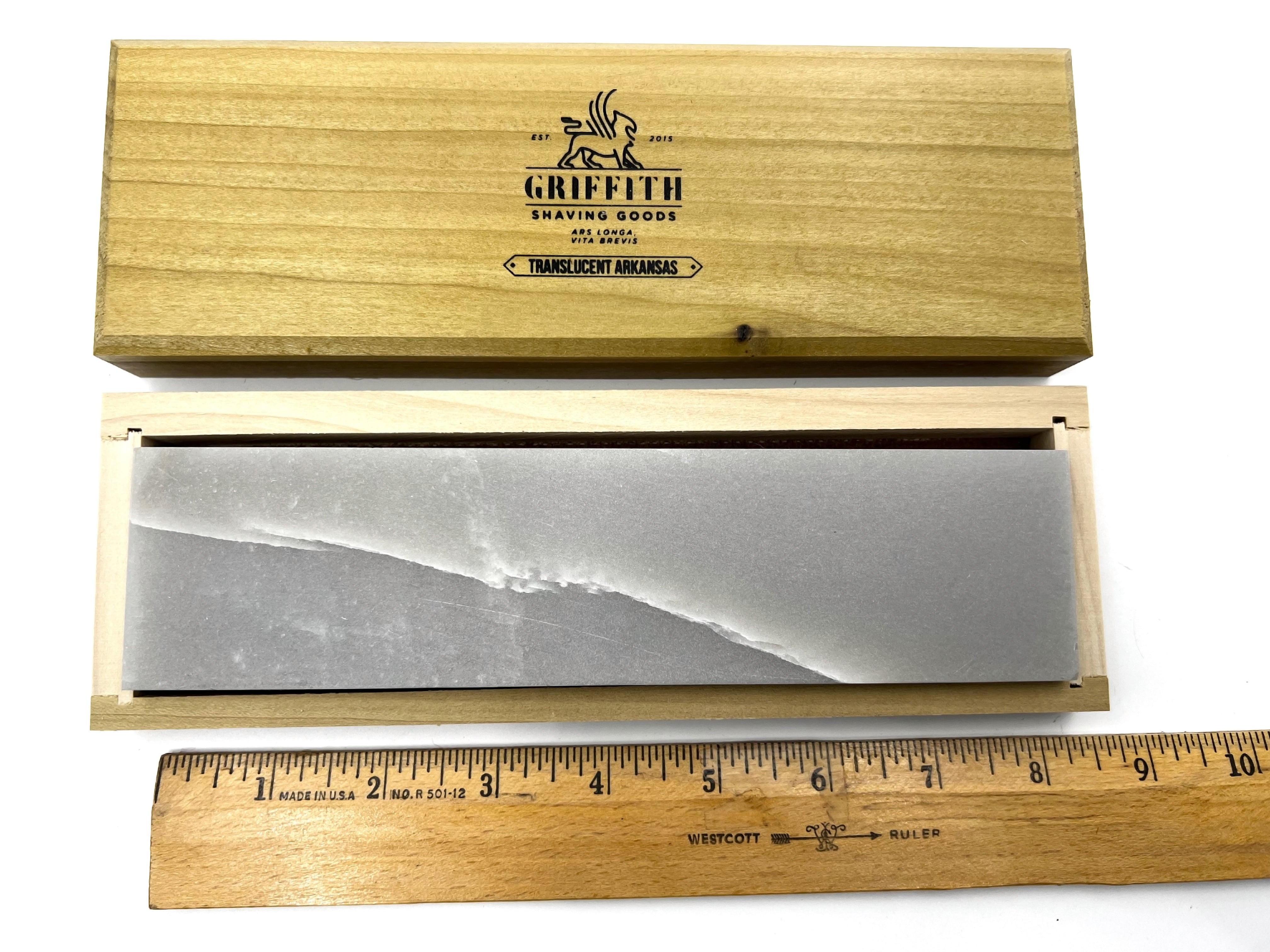 Arkansas Translucent Ultra-Fine - 8x2x0.75" American Finishing Razor Hone Sharpening Oilstone