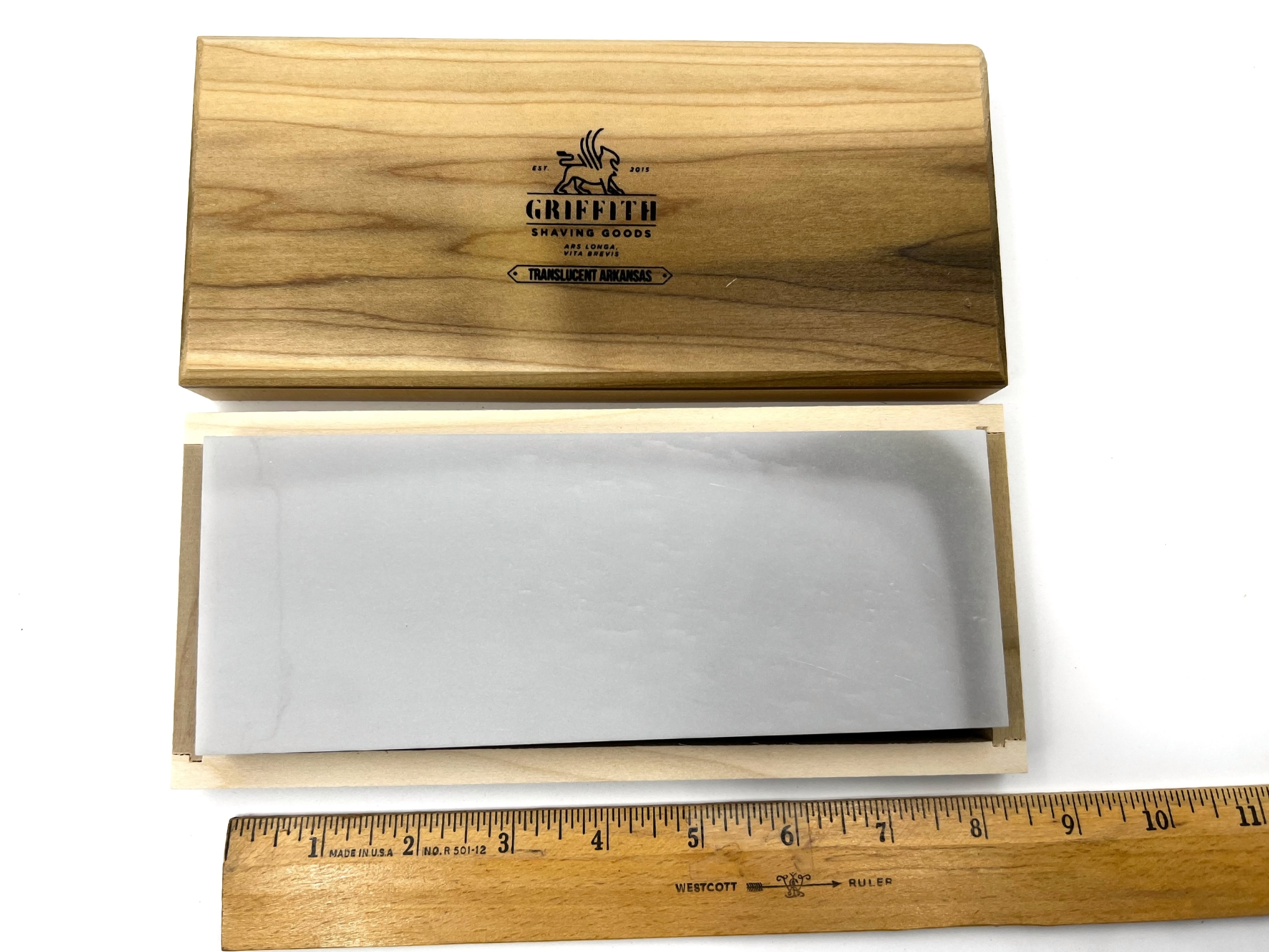 Arkansas Translucent Ultra-Fine - 8x3x0.75" American Finishing Razor Hone Sharpening Oilstone