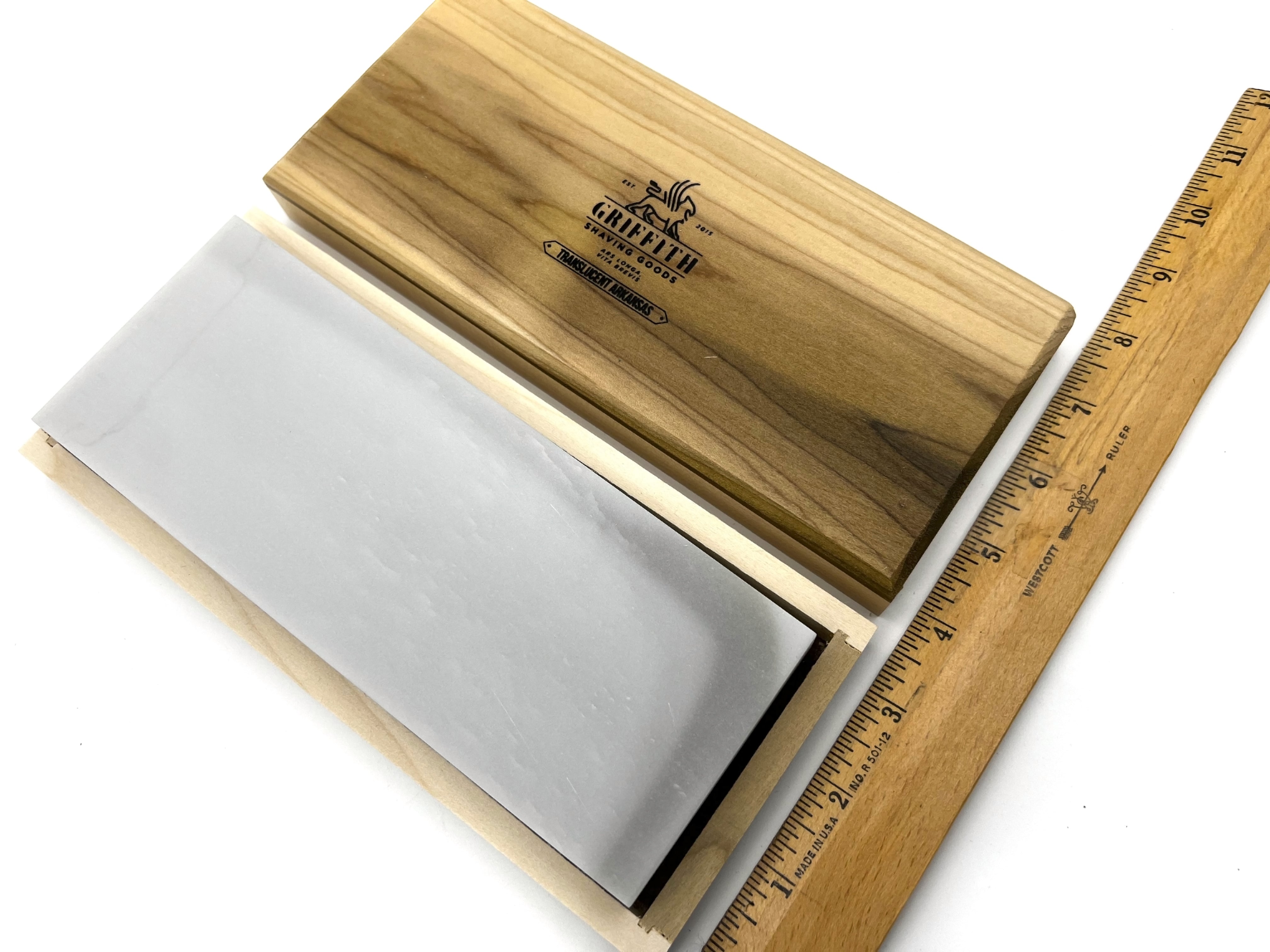 Arkansas Translucent Ultra-Fine - 8x3x0.75" American Finishing Razor Hone Sharpening Oilstone