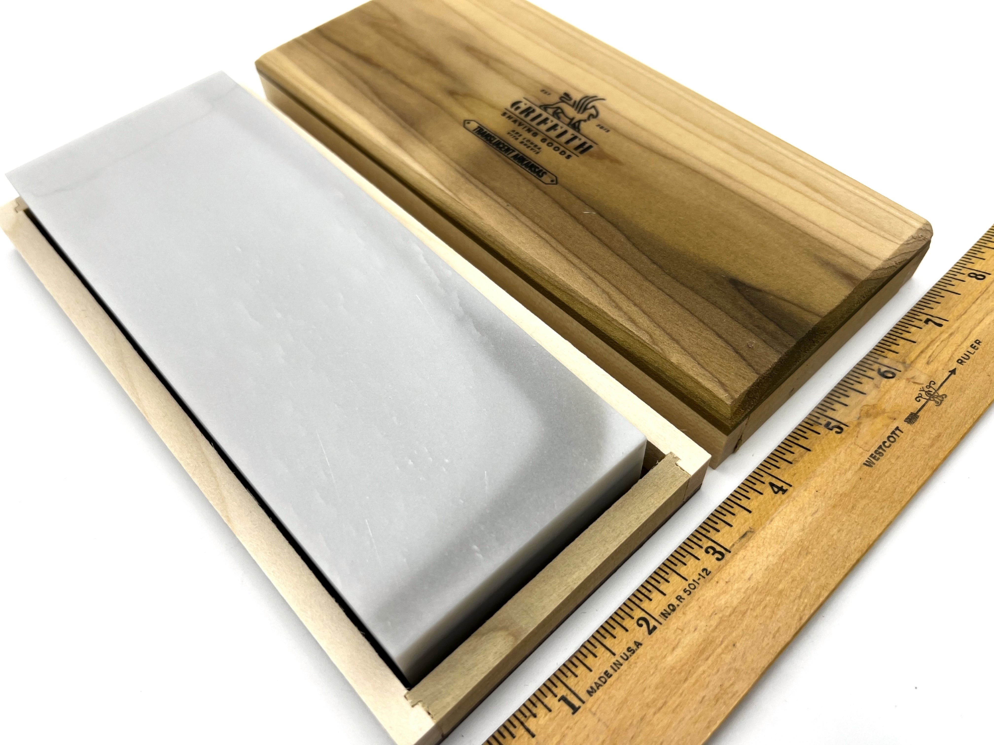 Arkansas Translucent Ultra-Fine - 8x3x0.75" American Finishing Razor Hone Sharpening Oilstone