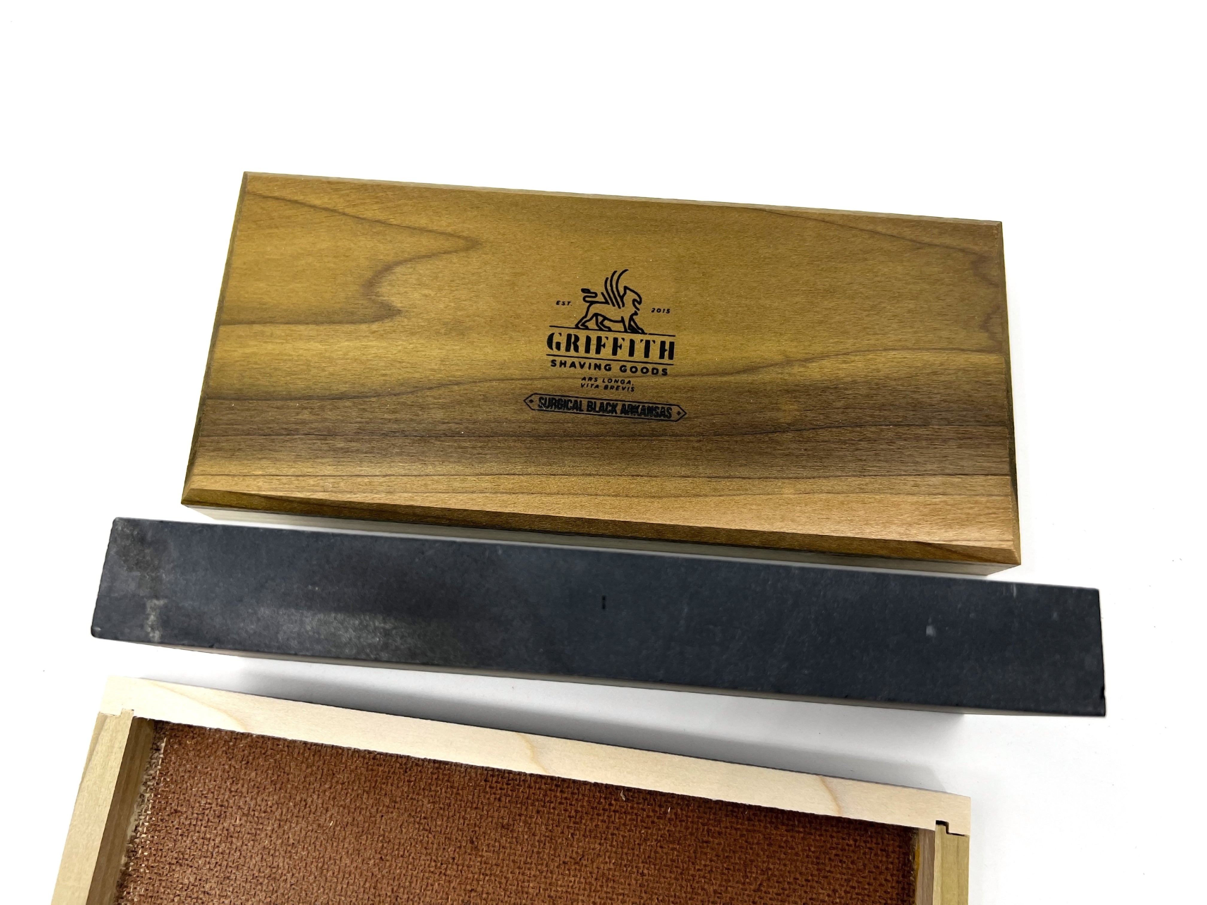 Arkansas Black Surgical Ultra-Fine - 8x3x0.75" American Finishing Razor Hone Sharpening Oilstone