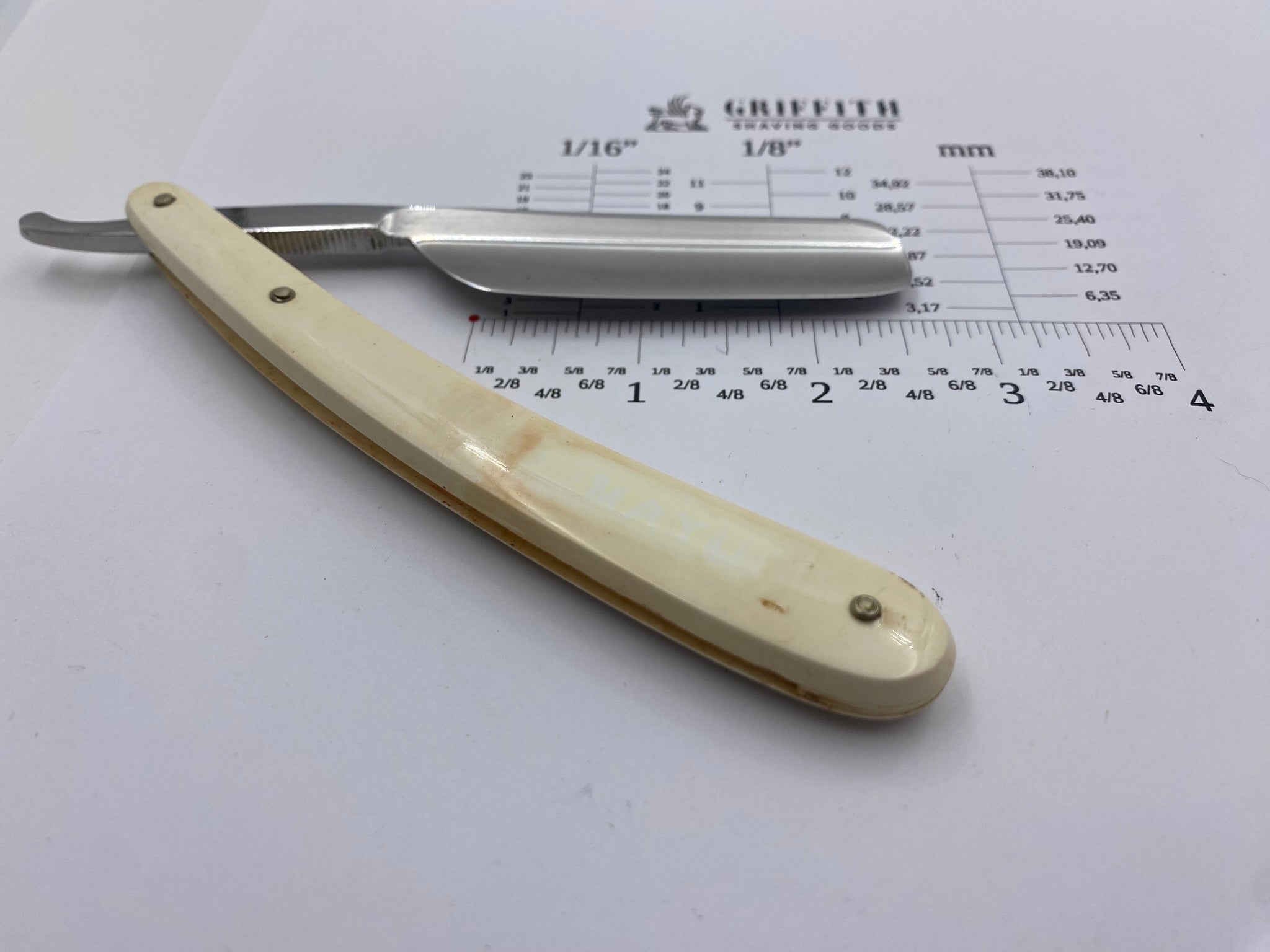 Vintage Bismarck German Straight Razor for Restoration