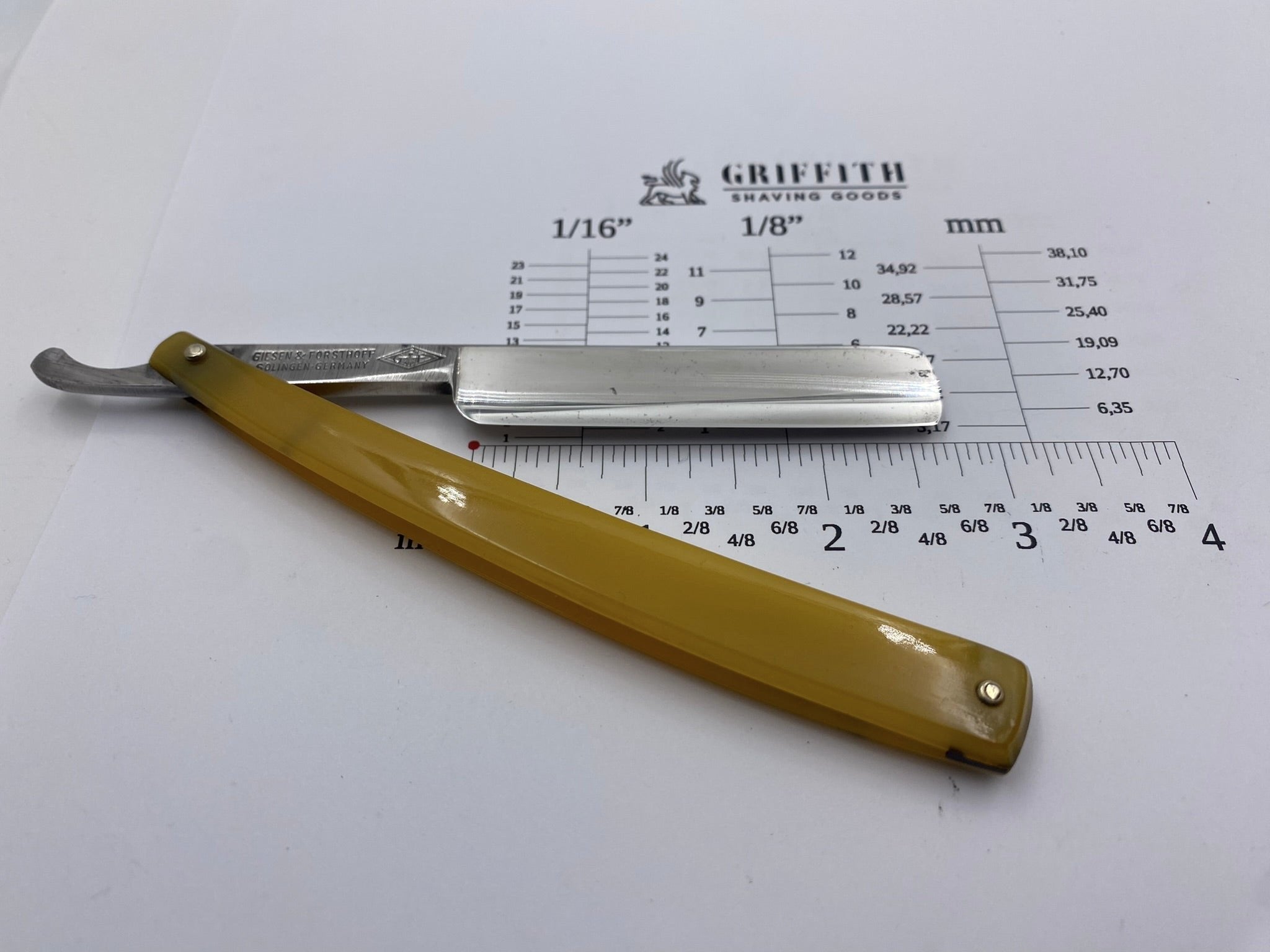 Vintage Giesen & Forstoff Adoration Axe German Straight Razor for Restoration