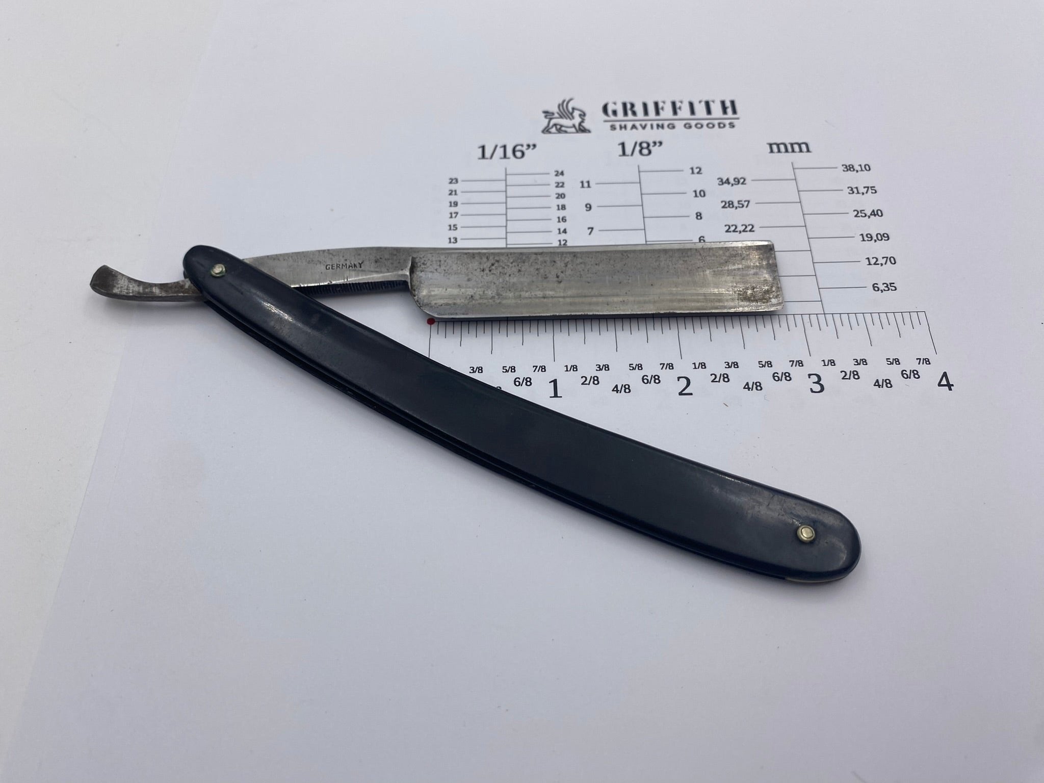 Vintage Rogers Cutlery Co. German Straight Razor for Restoration